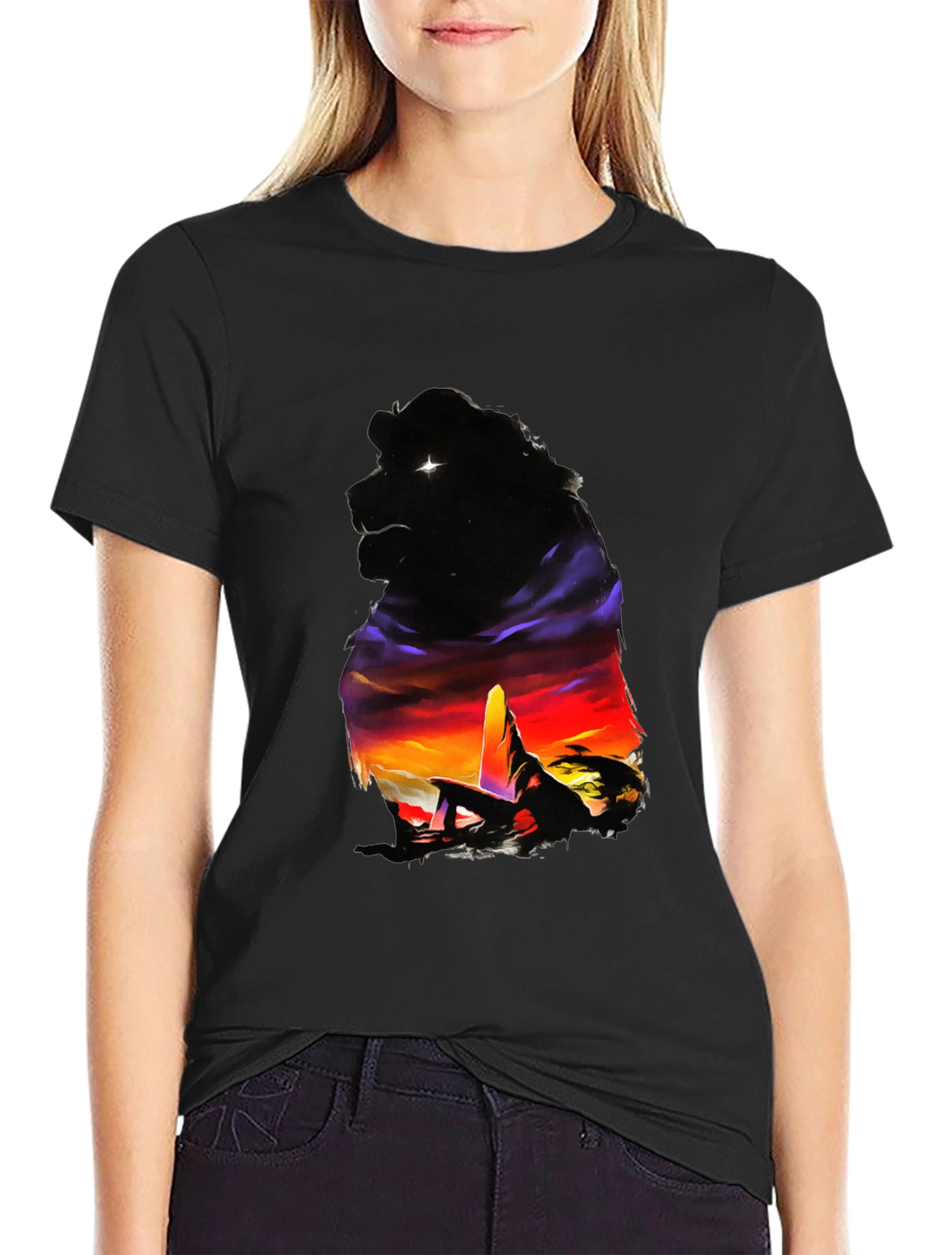 Lion King Sunset T-Shirt - Pride Lands Design