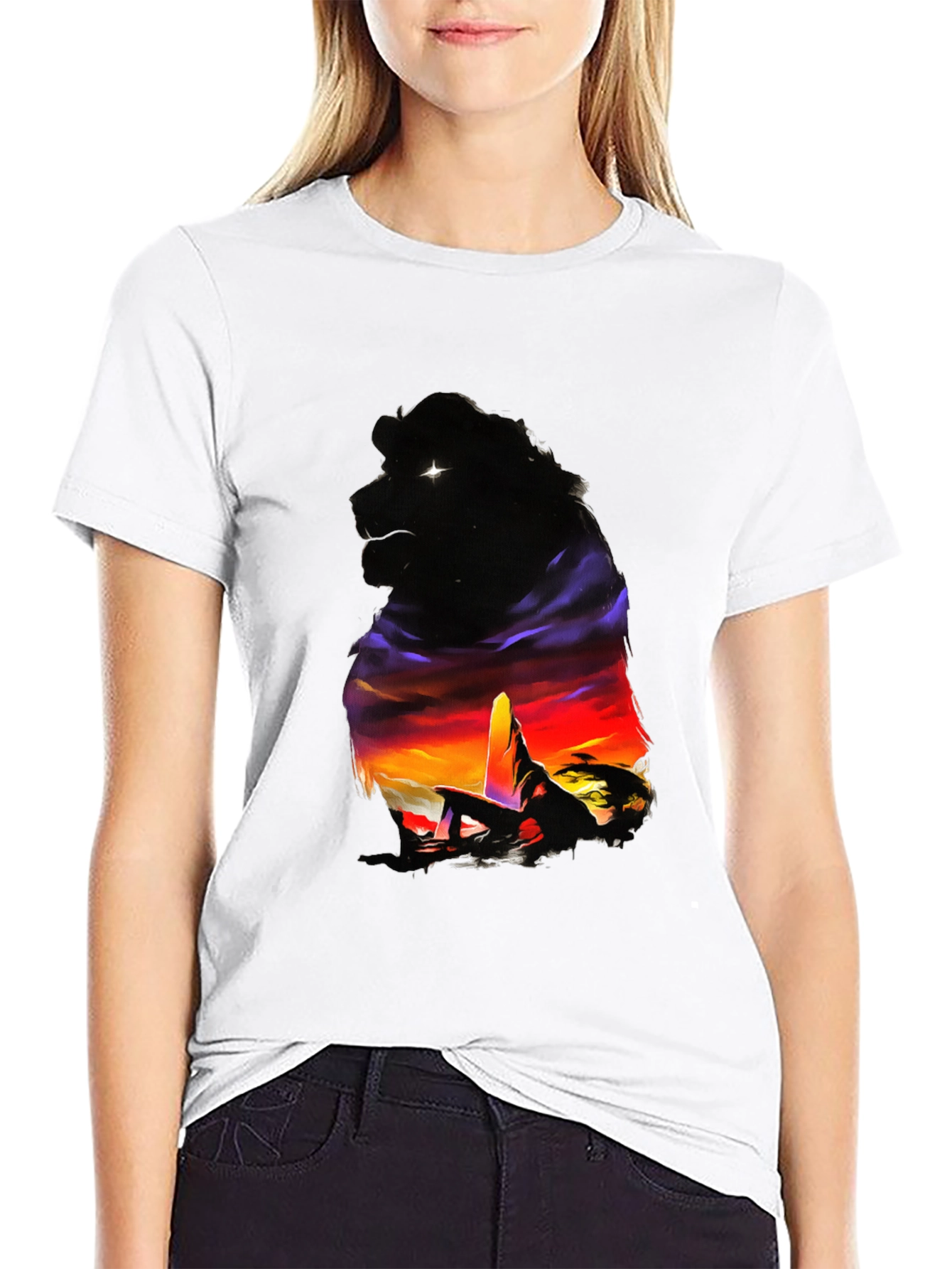 Lion King Sunset T-Shirt - Pride Lands Design