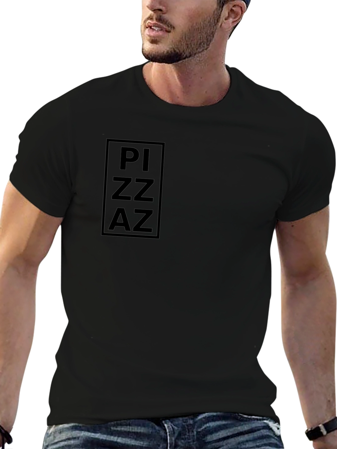 Pizza Black T-Shirt - Casual Style