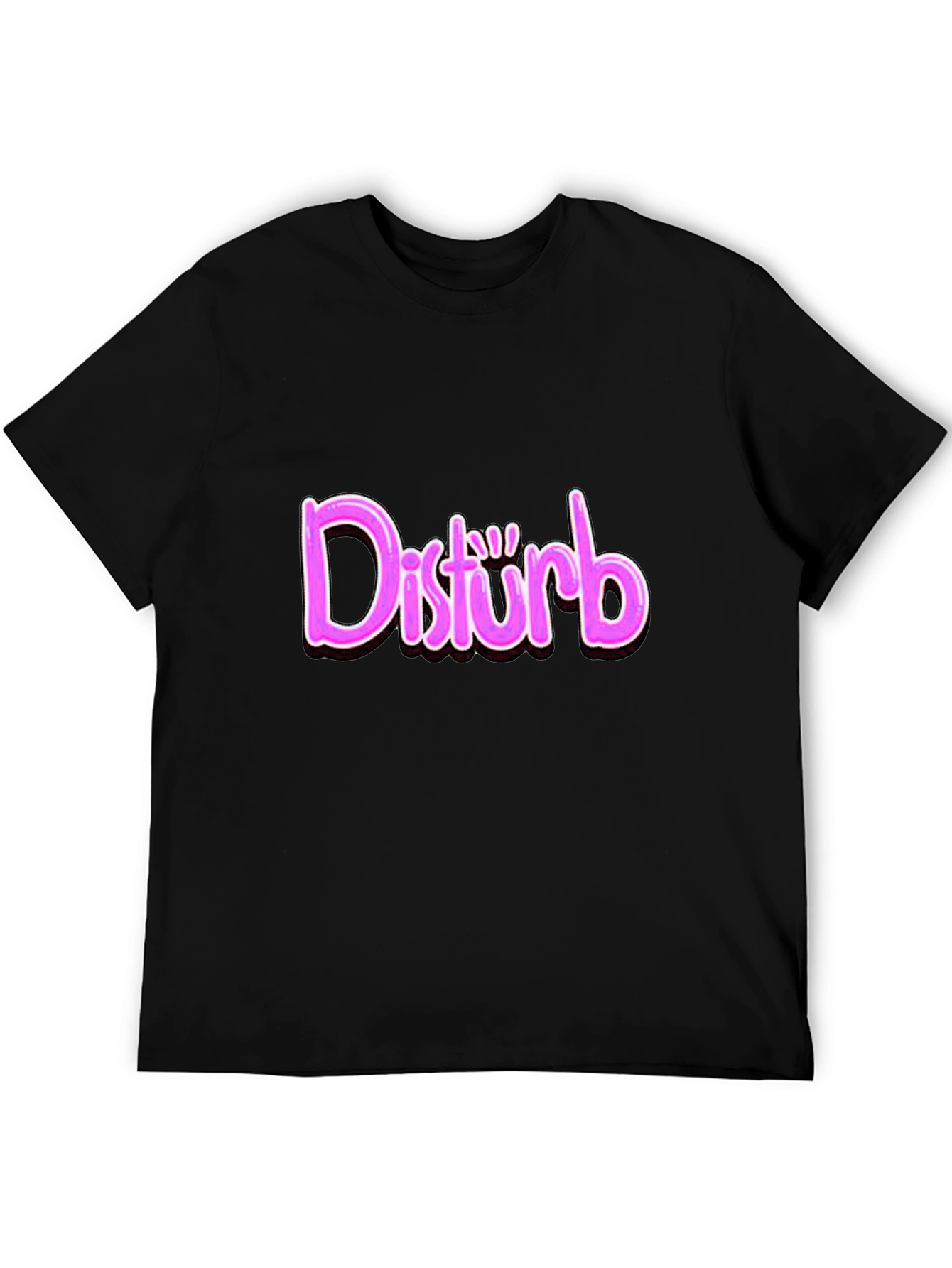 Disturb Graphic Print T-Shirt - Trendy Casual Wear