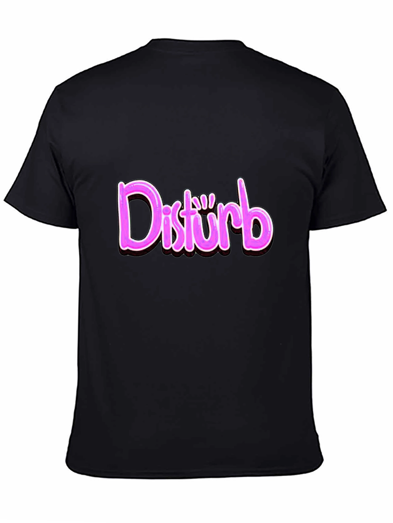 Disturb Graphic Print T-Shirt - Trendy Casual Wear