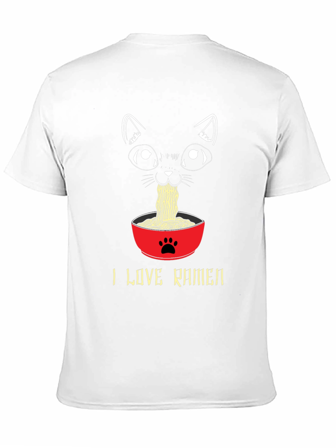 I Love Ramen Cat T-Shirt