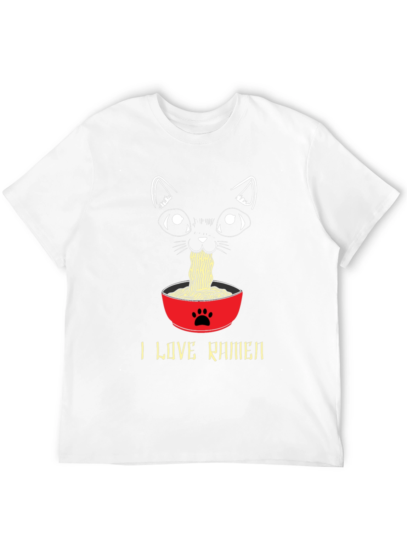 I Love Ramen Cat T-Shirt