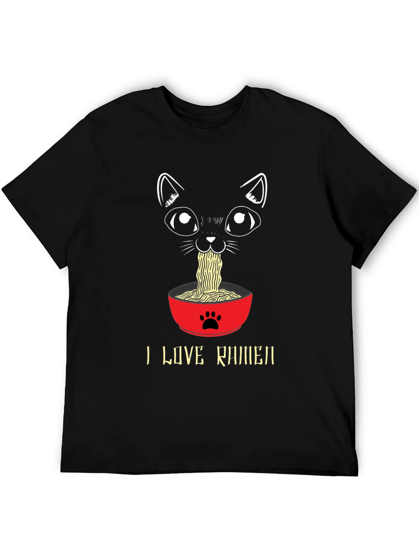 I Love Ramen Cat T-Shirt