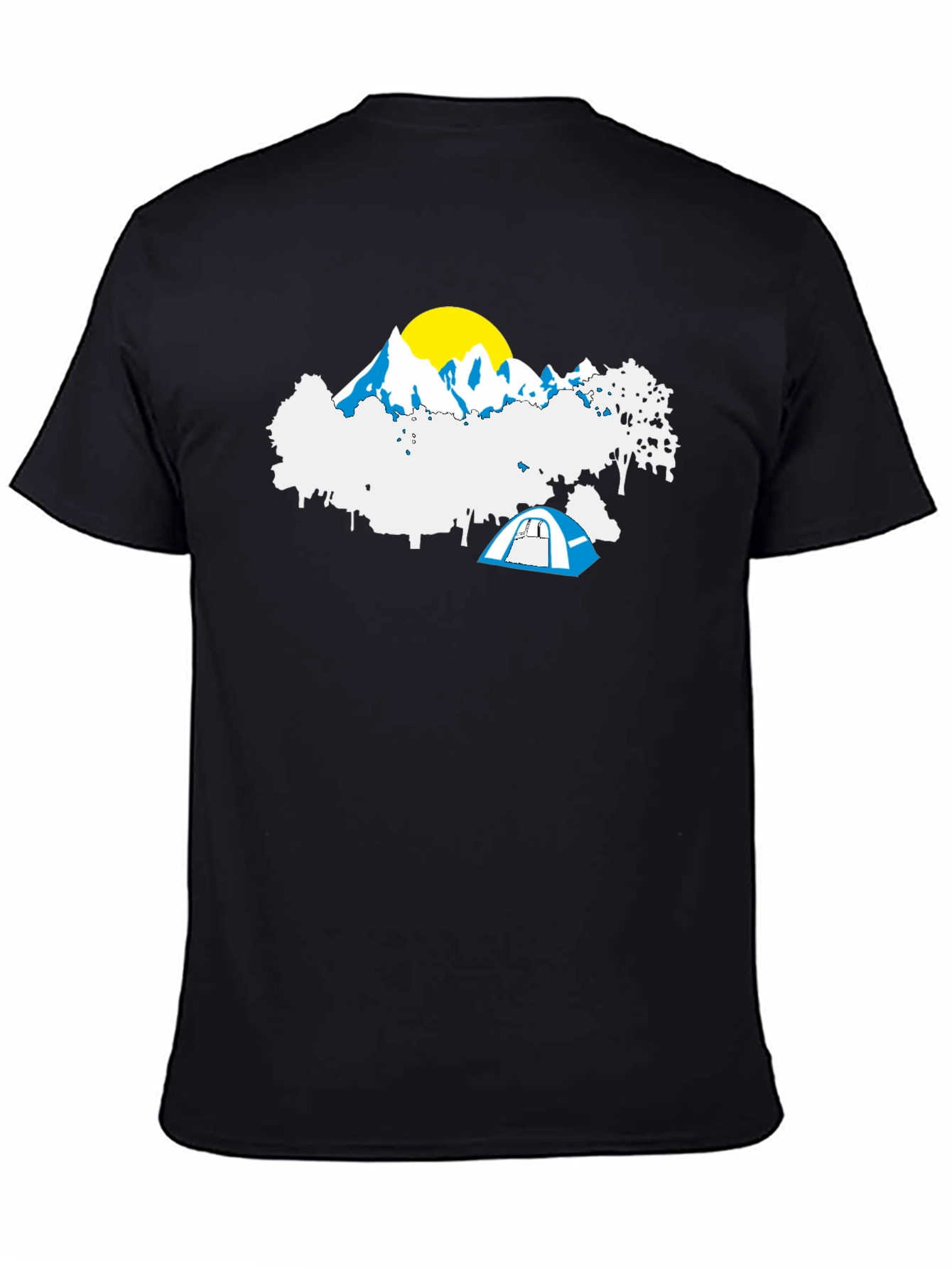 Camping Adventure T-Shirt - Mountain Tent Graphic Tee