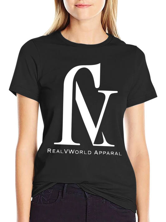 Real V World Apparel Black Graphic Tee
