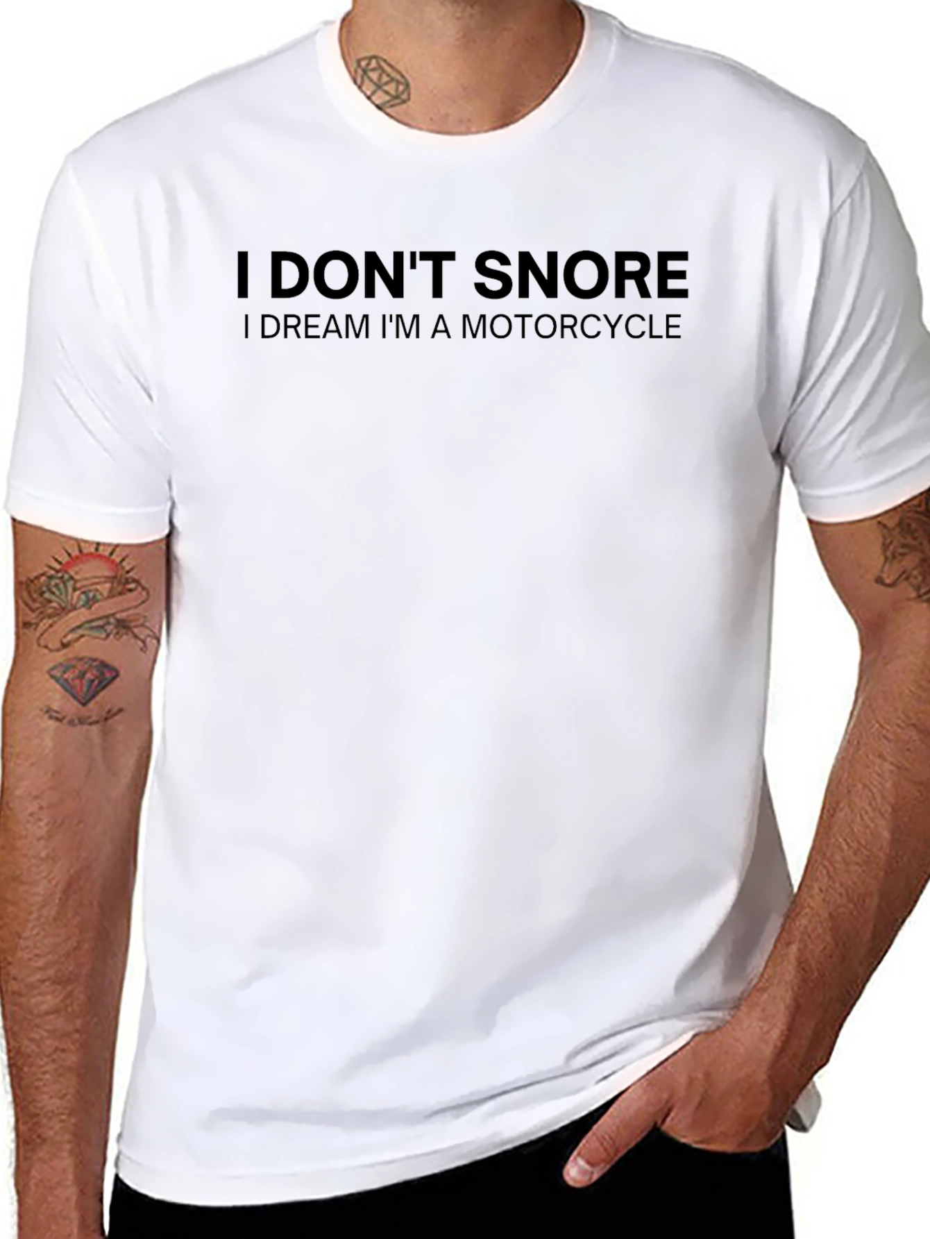 I Dont Snore Motorcycle Dream T-Shirt