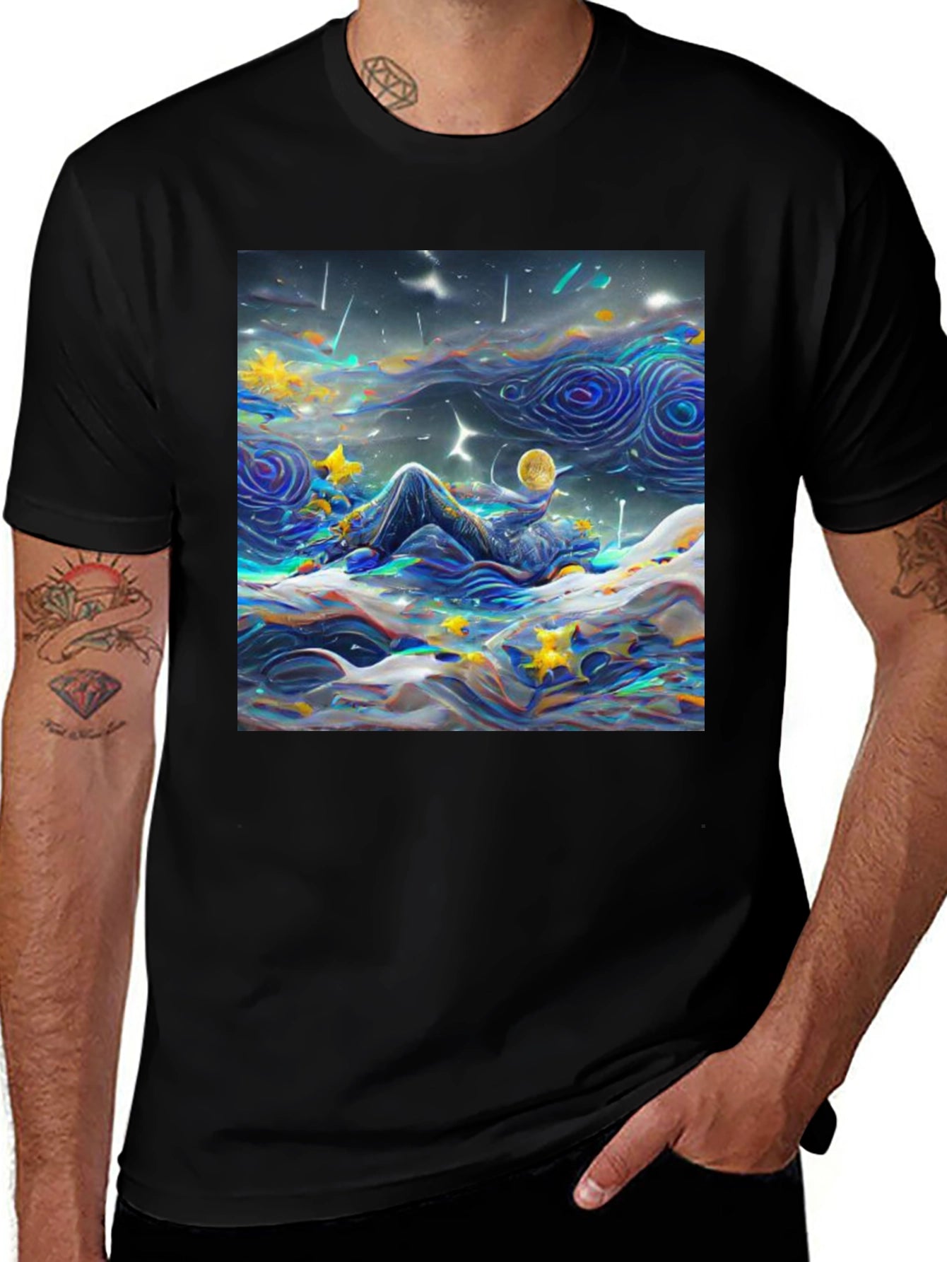 Starry Night Dreamscape T-Shirt