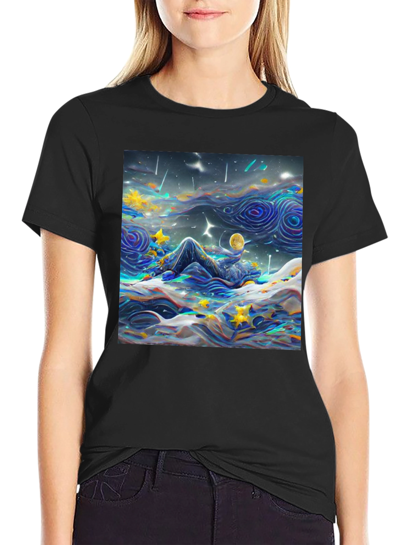 Starry Night Dreamscape T-Shirt