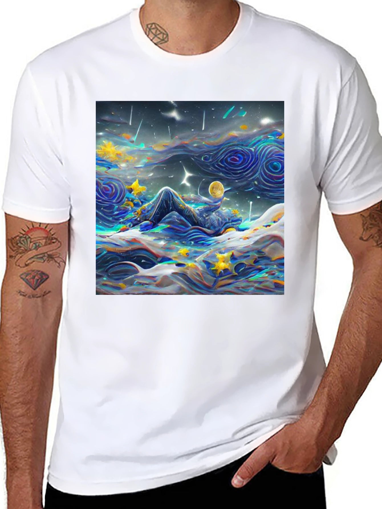 Starry Night Dreamscape T-Shirt
