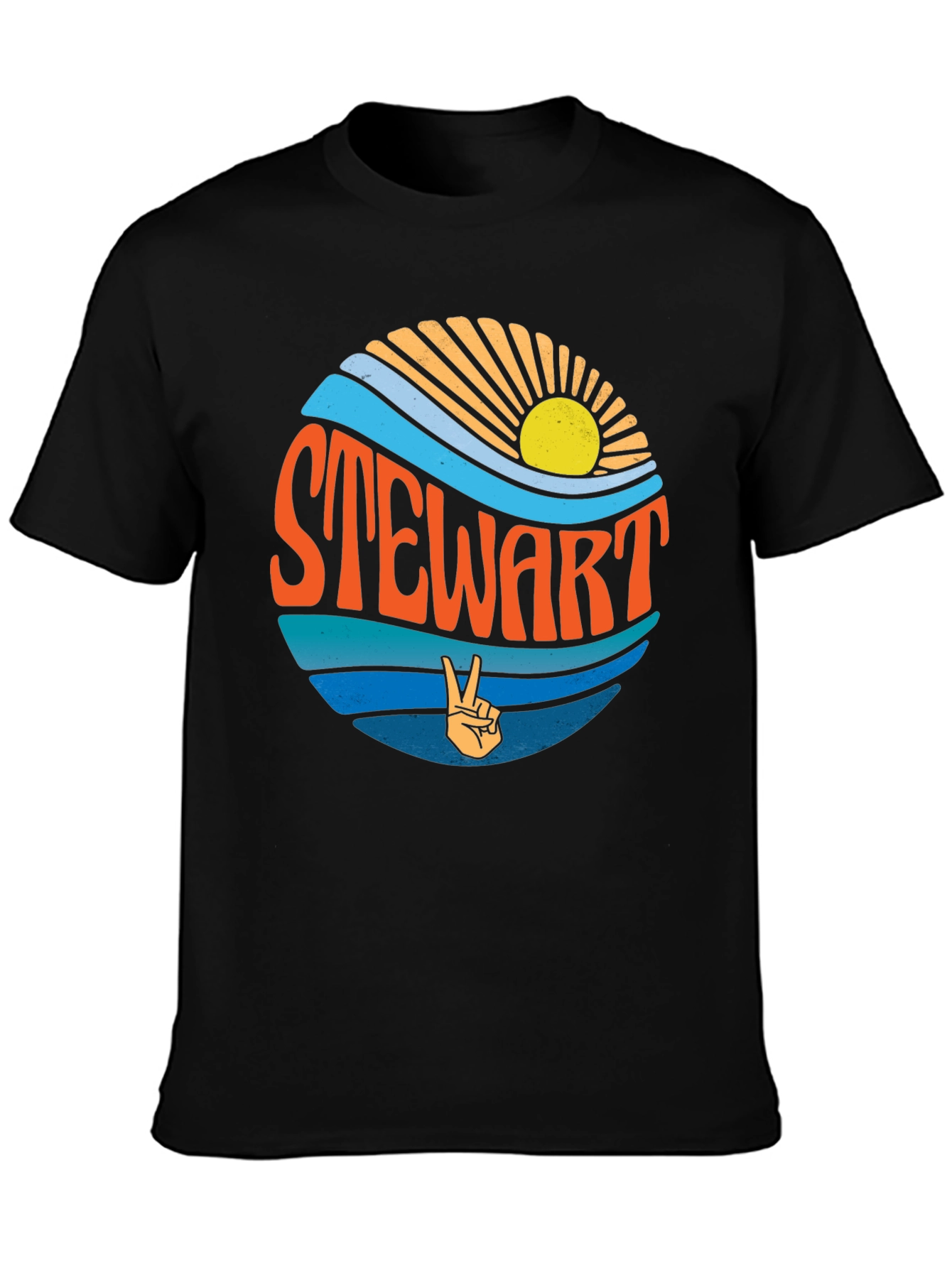Stewart Retro T-Shirt - Groovy 70s Style