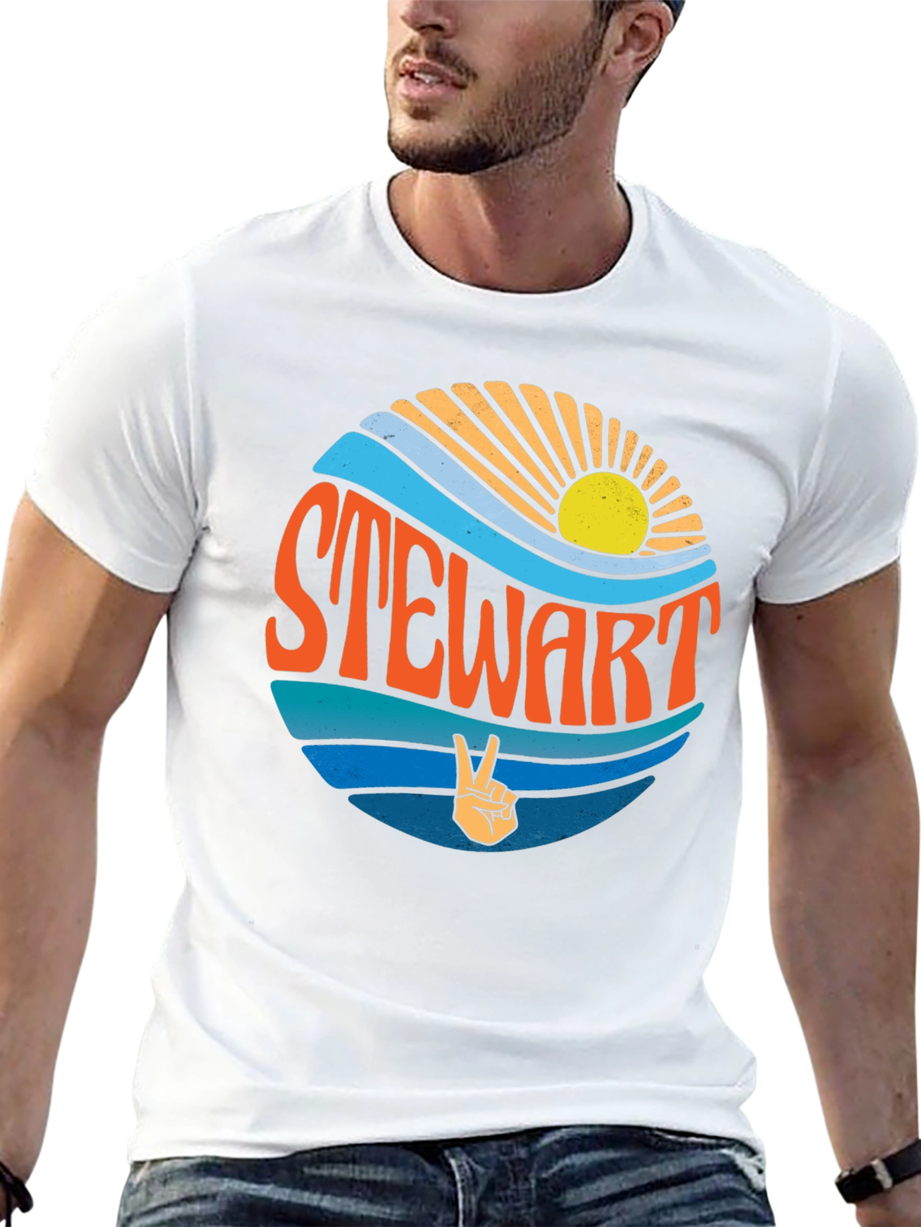 Stewart Retro T-Shirt - Groovy 70s Style