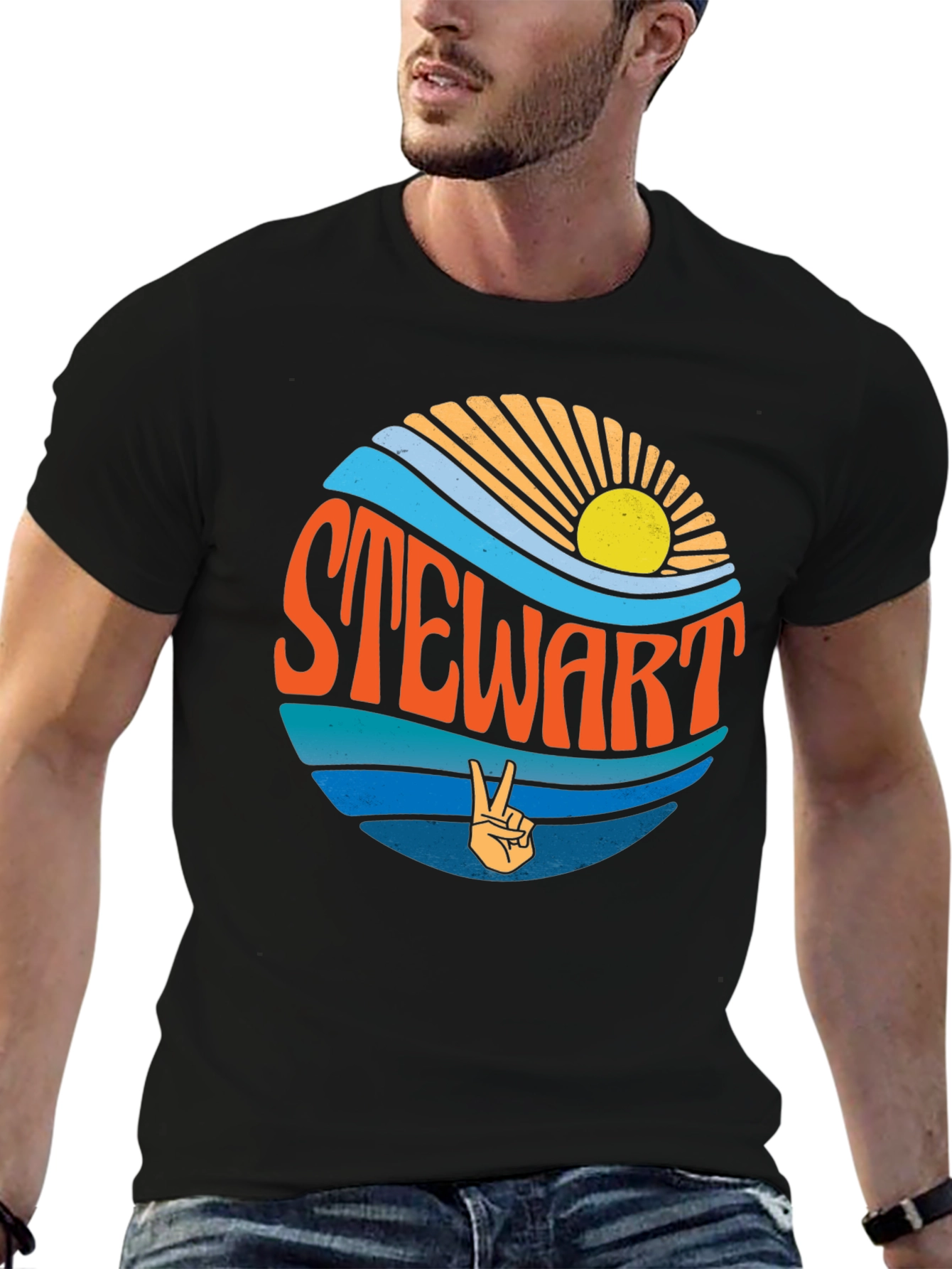 Stewart Retro T-Shirt - Groovy 70s Style