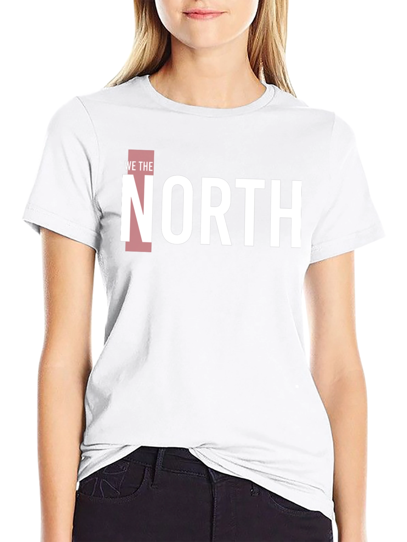 We The North T-Shirt - Black Cotton Blend