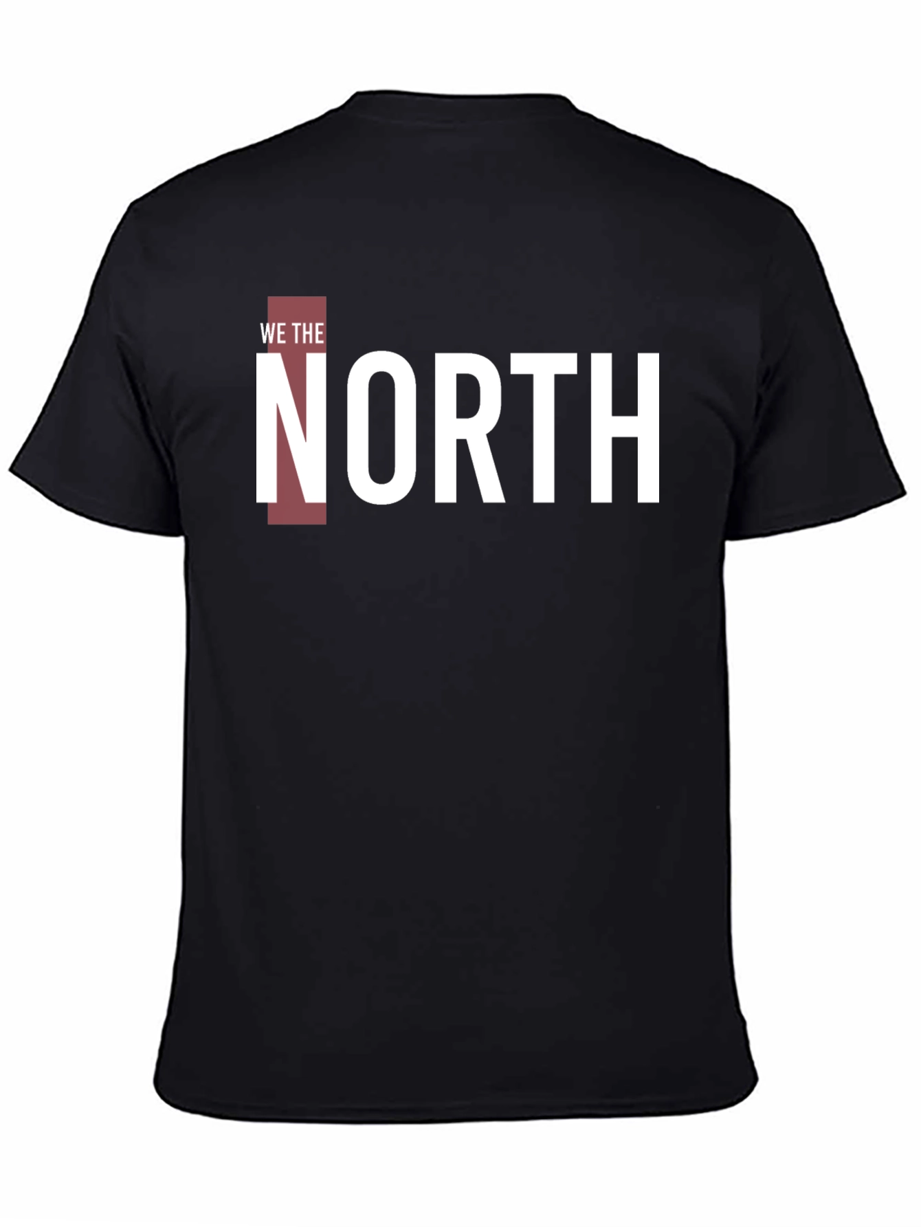 We The North T-Shirt - Black Cotton Blend