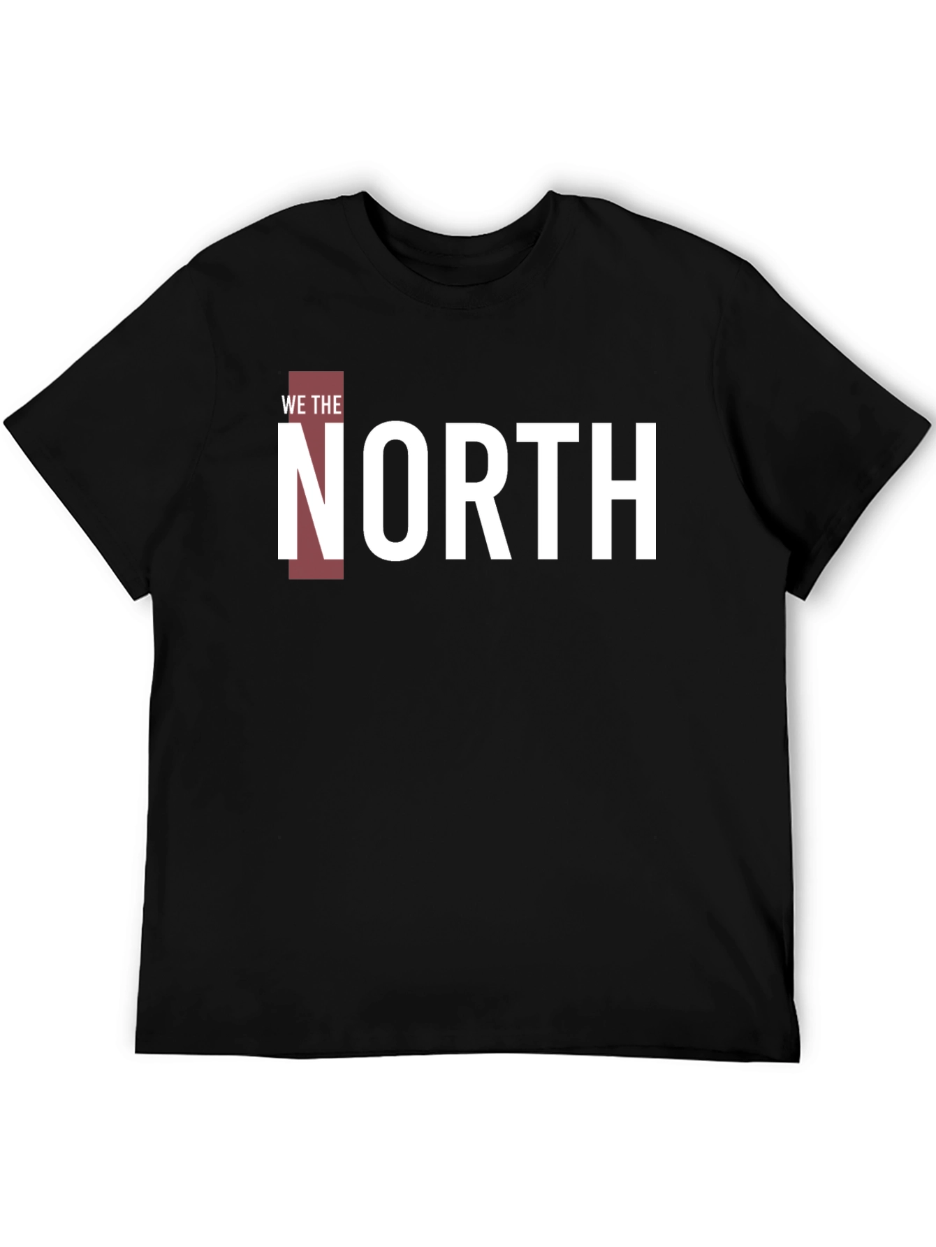 We The North T-Shirt - Black Cotton Blend