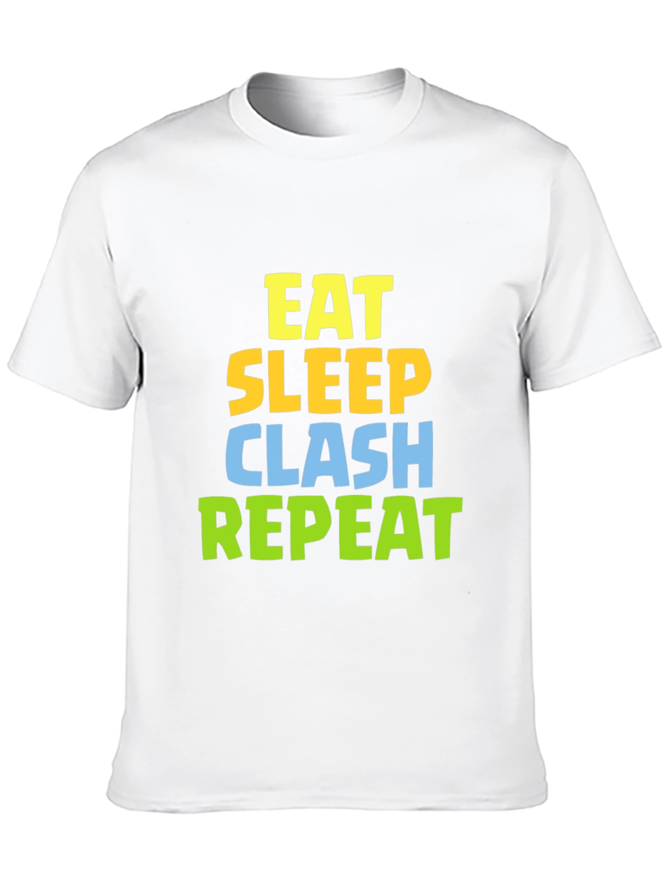Eat Sleep Clash Repeat Black T-Shirt