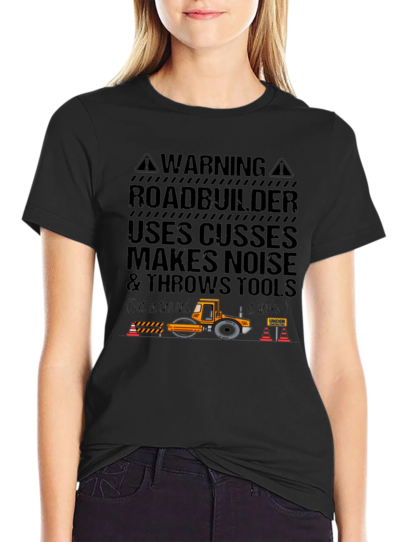 Roadbuilder T-Shirt - Funny Construction Worker Tee