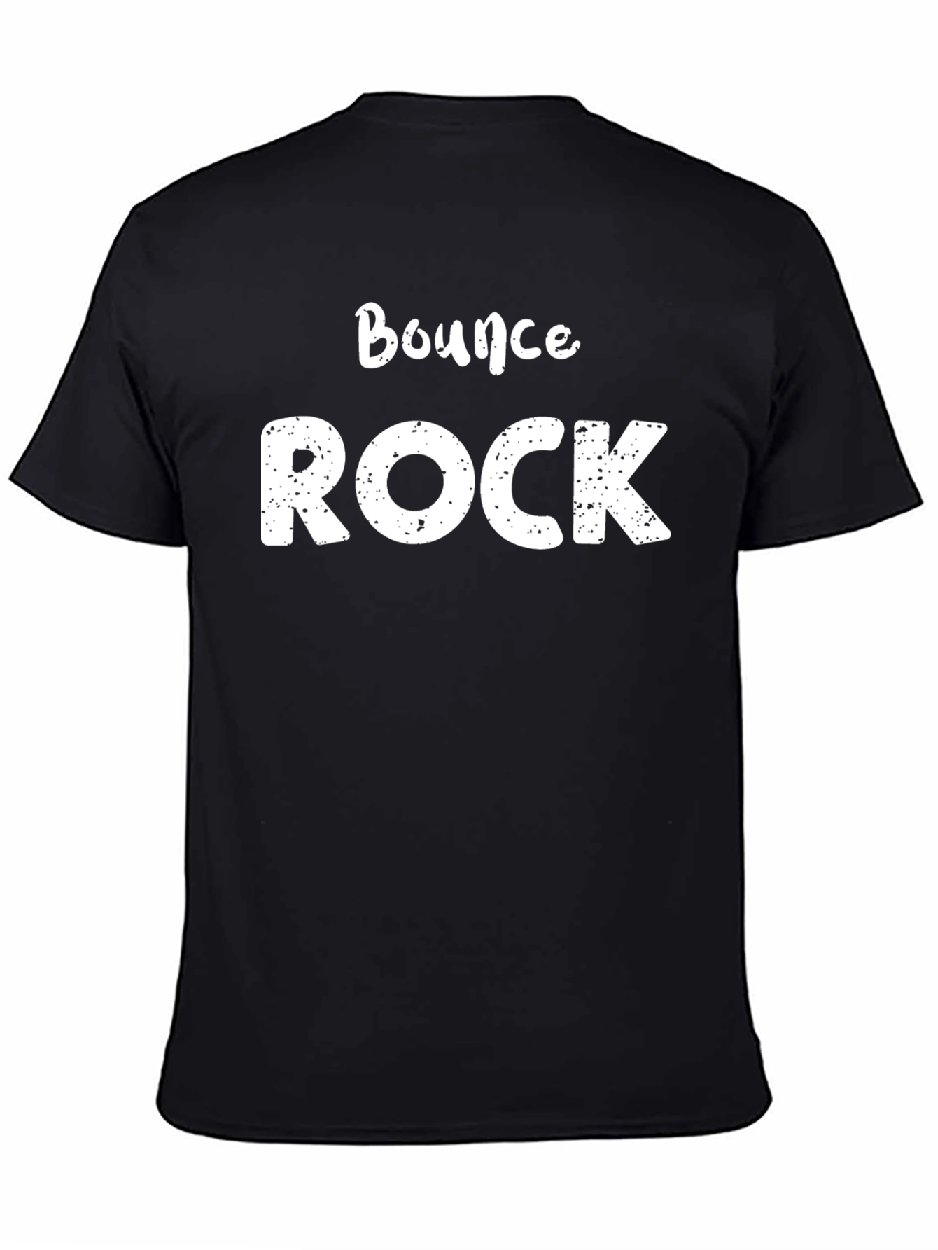 Bounce Rock Graphic Tee - Stylish Mens Black T-Shirt