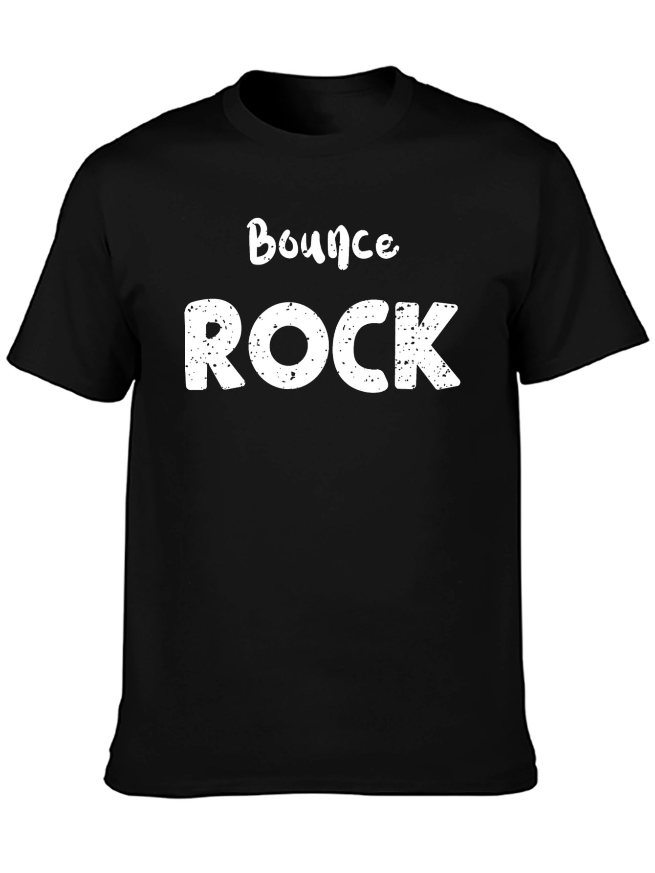 Bounce Rock Graphic Tee - Stylish Mens Black T-Shirt