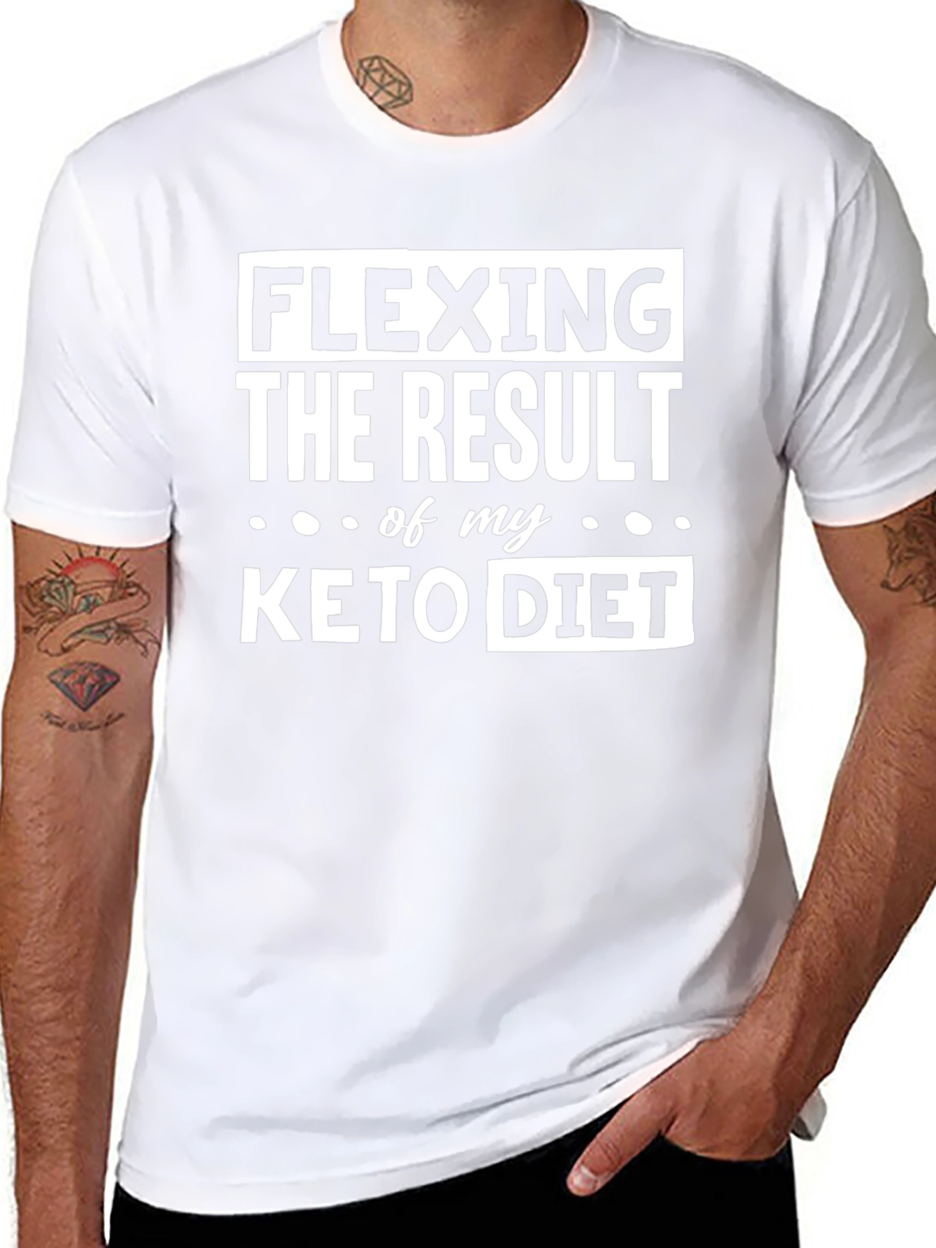 Keto Diet Result Flexing T-Shirt
