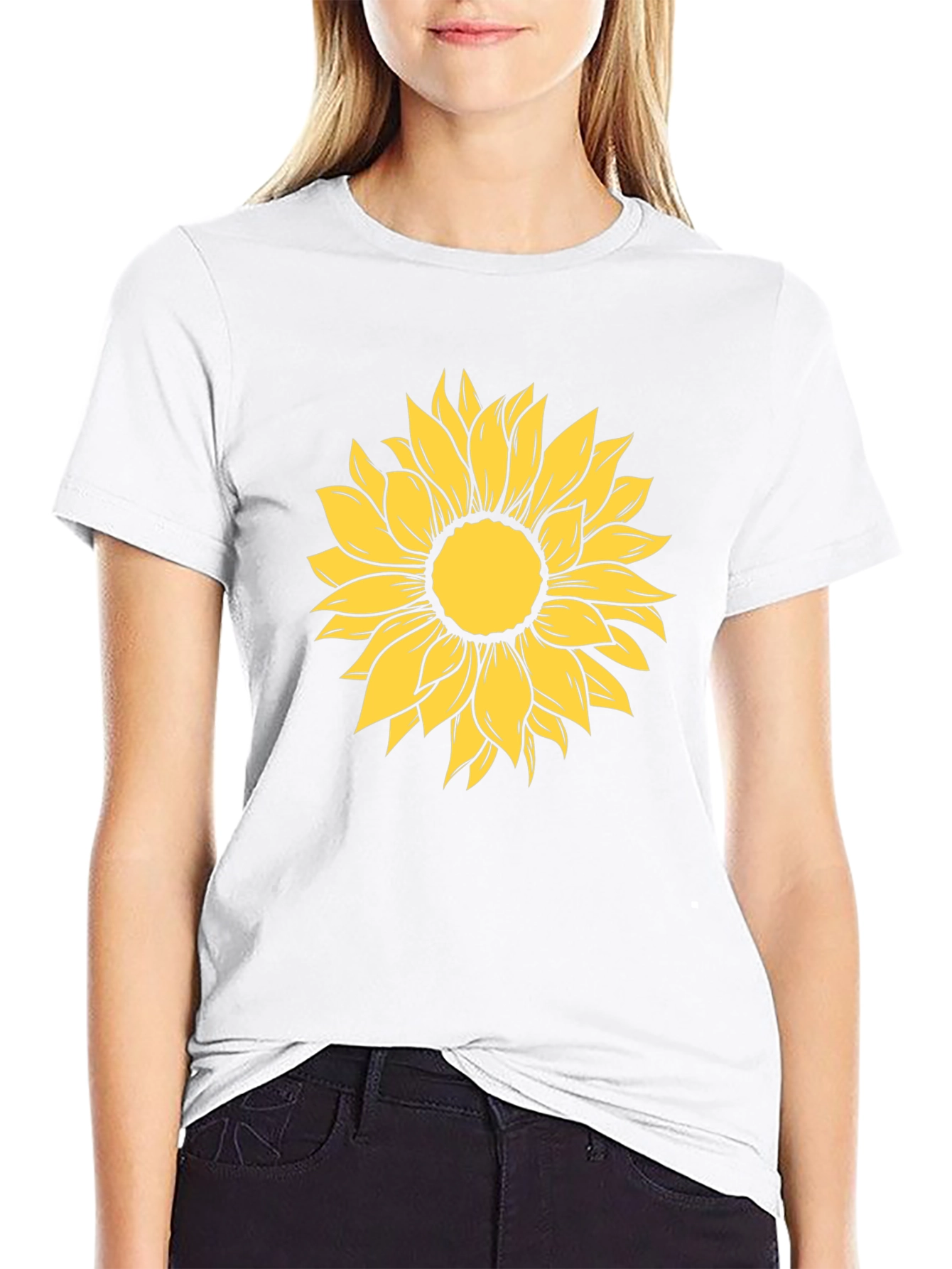 Sunflower Graphic Tee - Black Casual Shirt