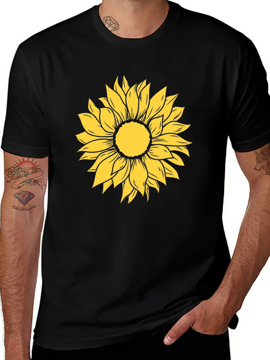 Sunflower Graphic Tee - Black Casual Shirt