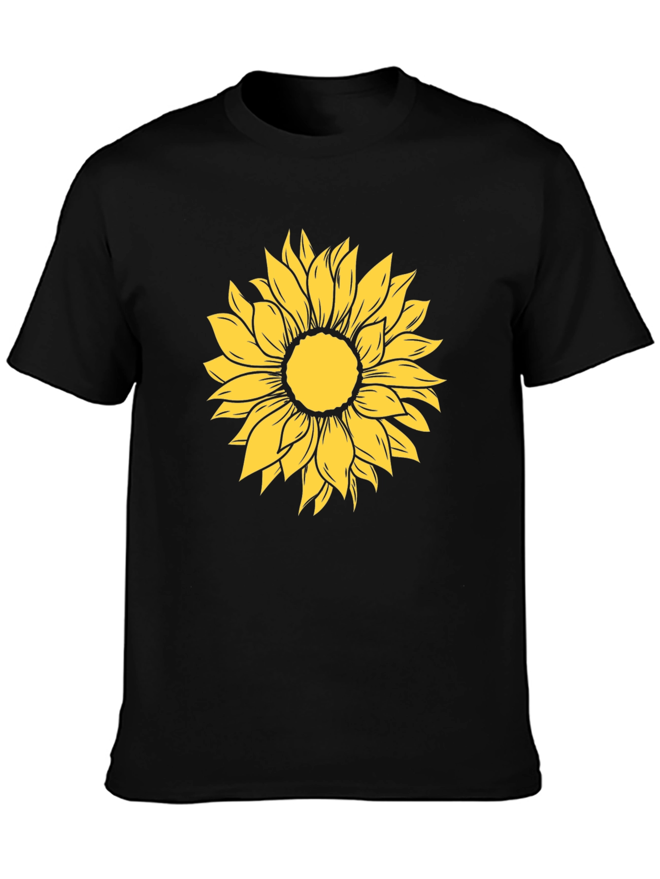 Sunflower Graphic Tee - Black Casual Shirt