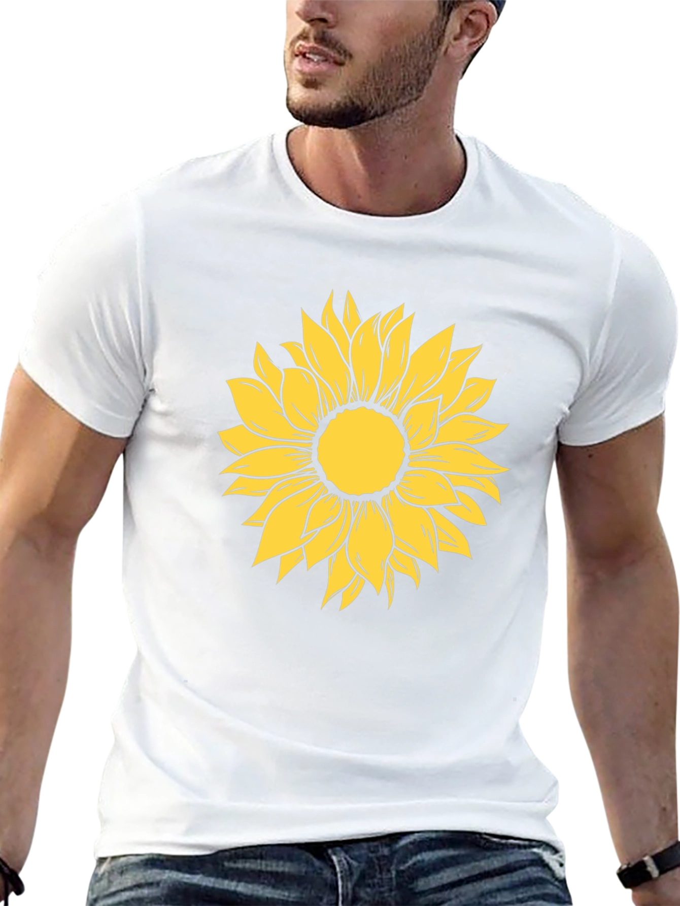 Sunflower Graphic Tee - Black Casual Shirt