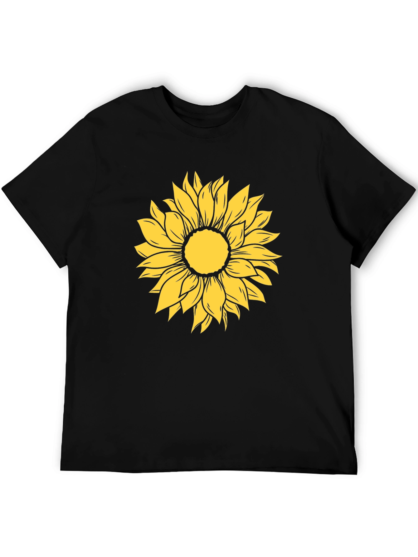 Sunflower Graphic Tee - Black Casual Shirt