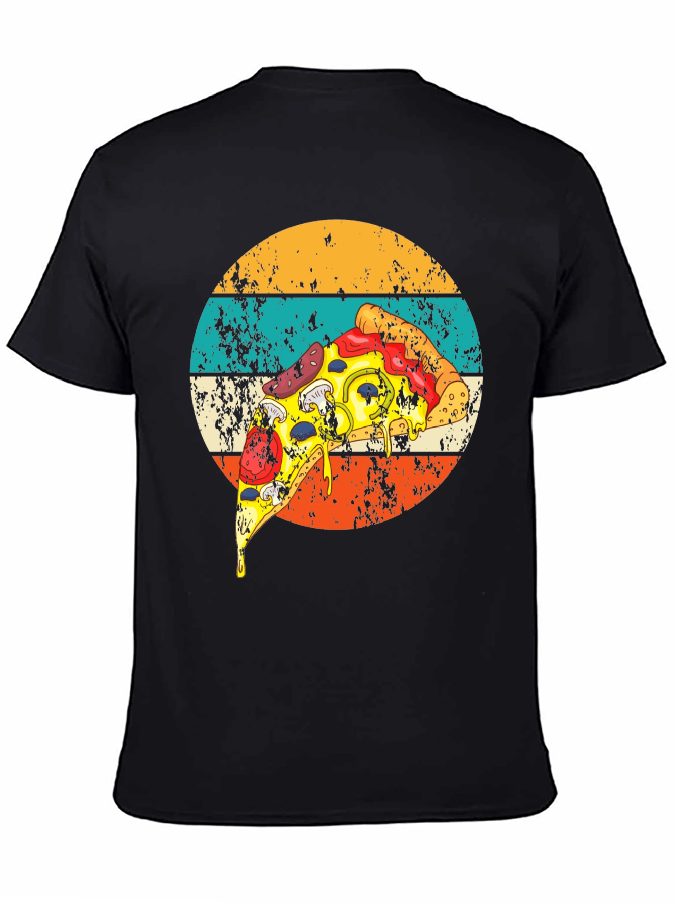 Retro Pizza Graphic Tee - Foodie Fashion