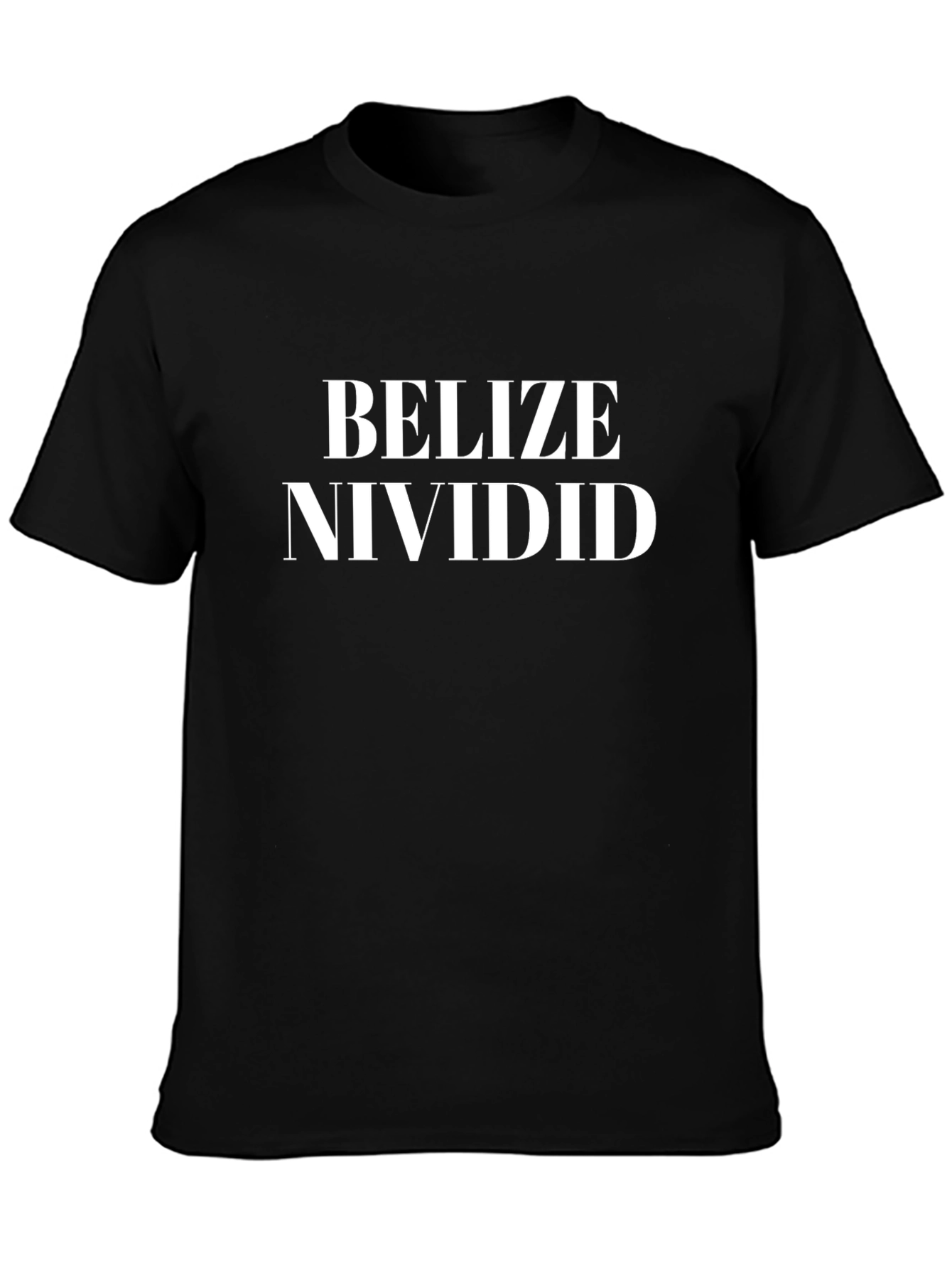 Belize Nividid Graphic Tee - Stylish Black T-Shirt