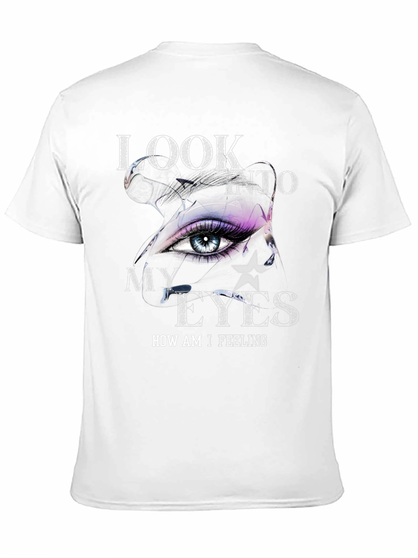 Look Into My Eyes Graphic Tee - Trendy T-Shirt