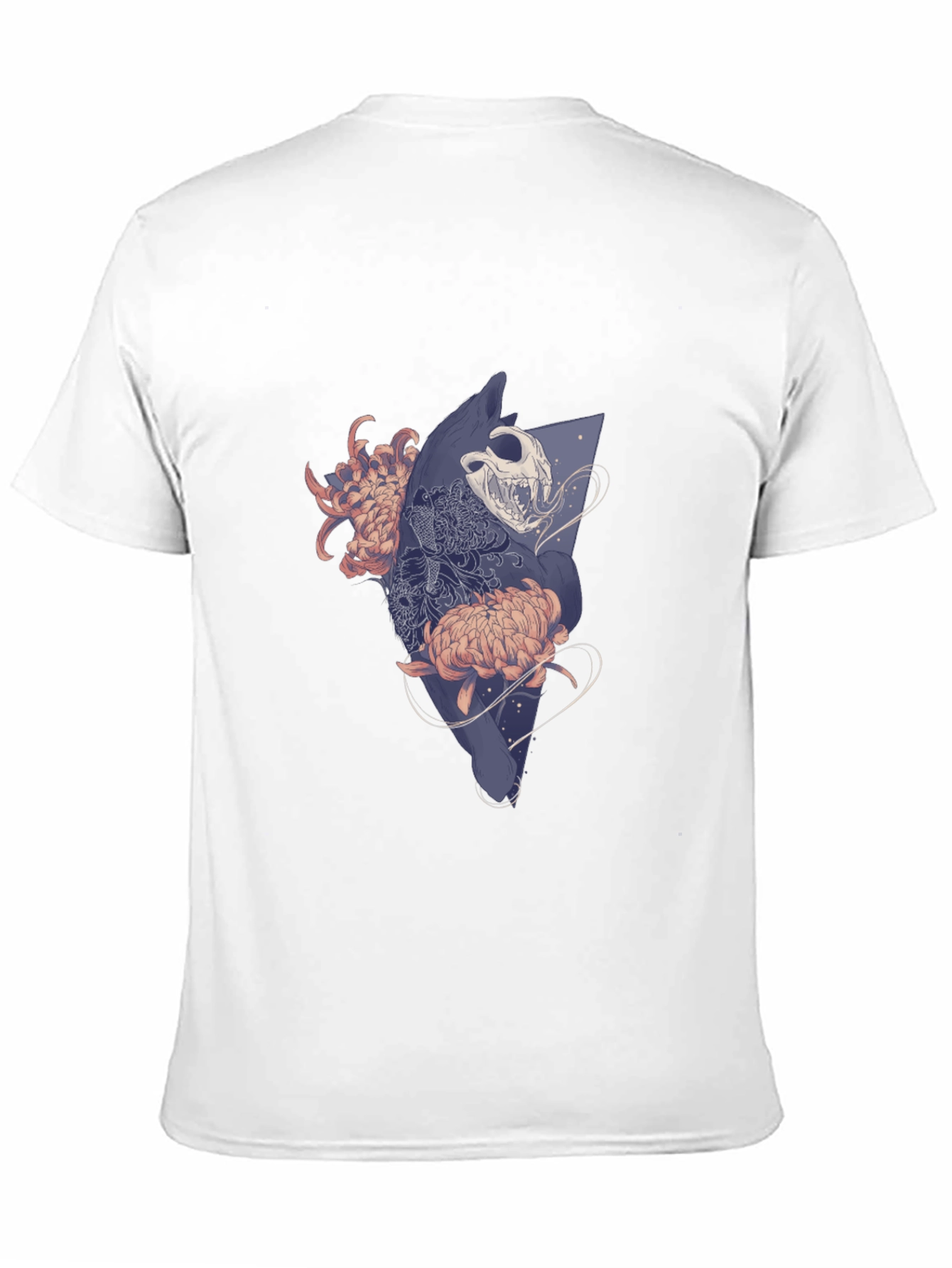 Skull & Floral Graphic T-Shirt