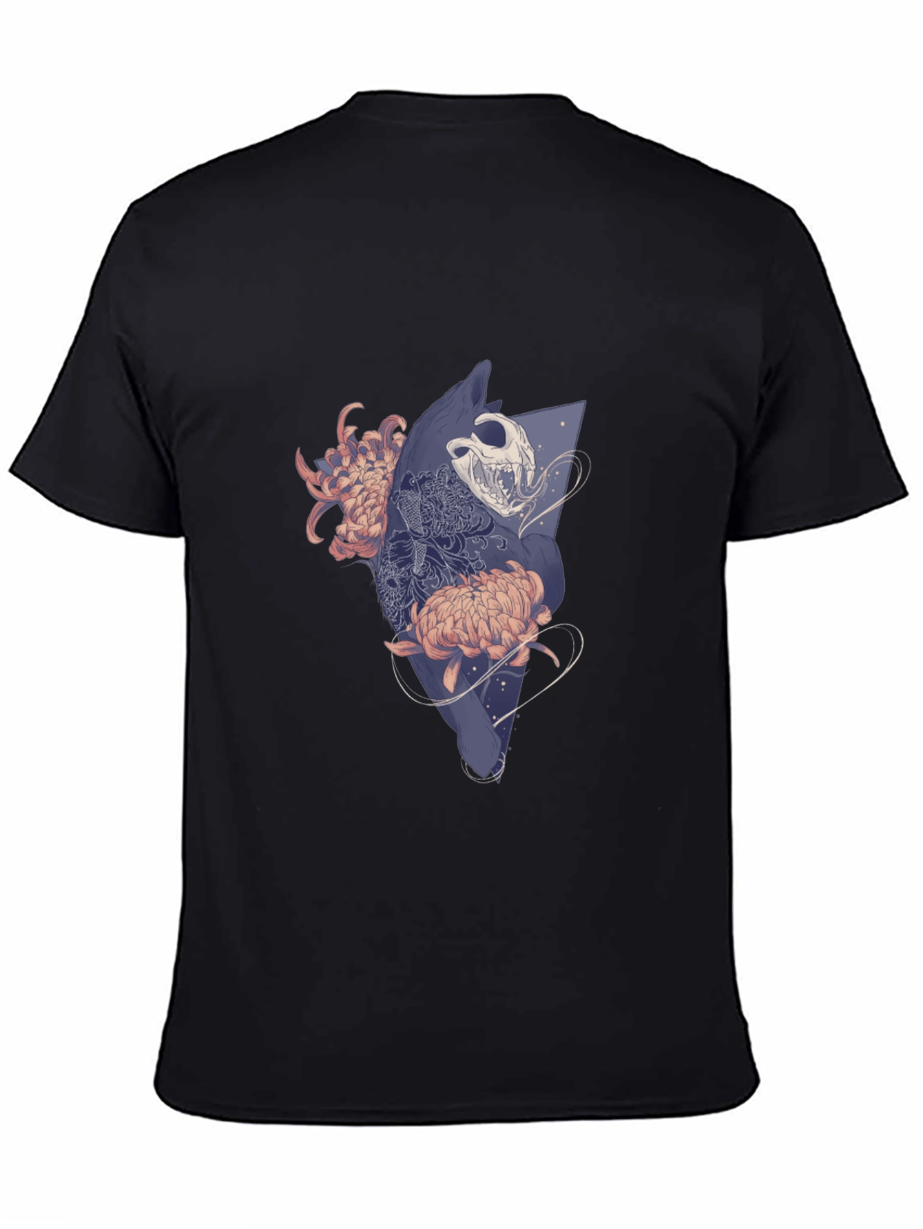 Skull & Floral Graphic T-Shirt