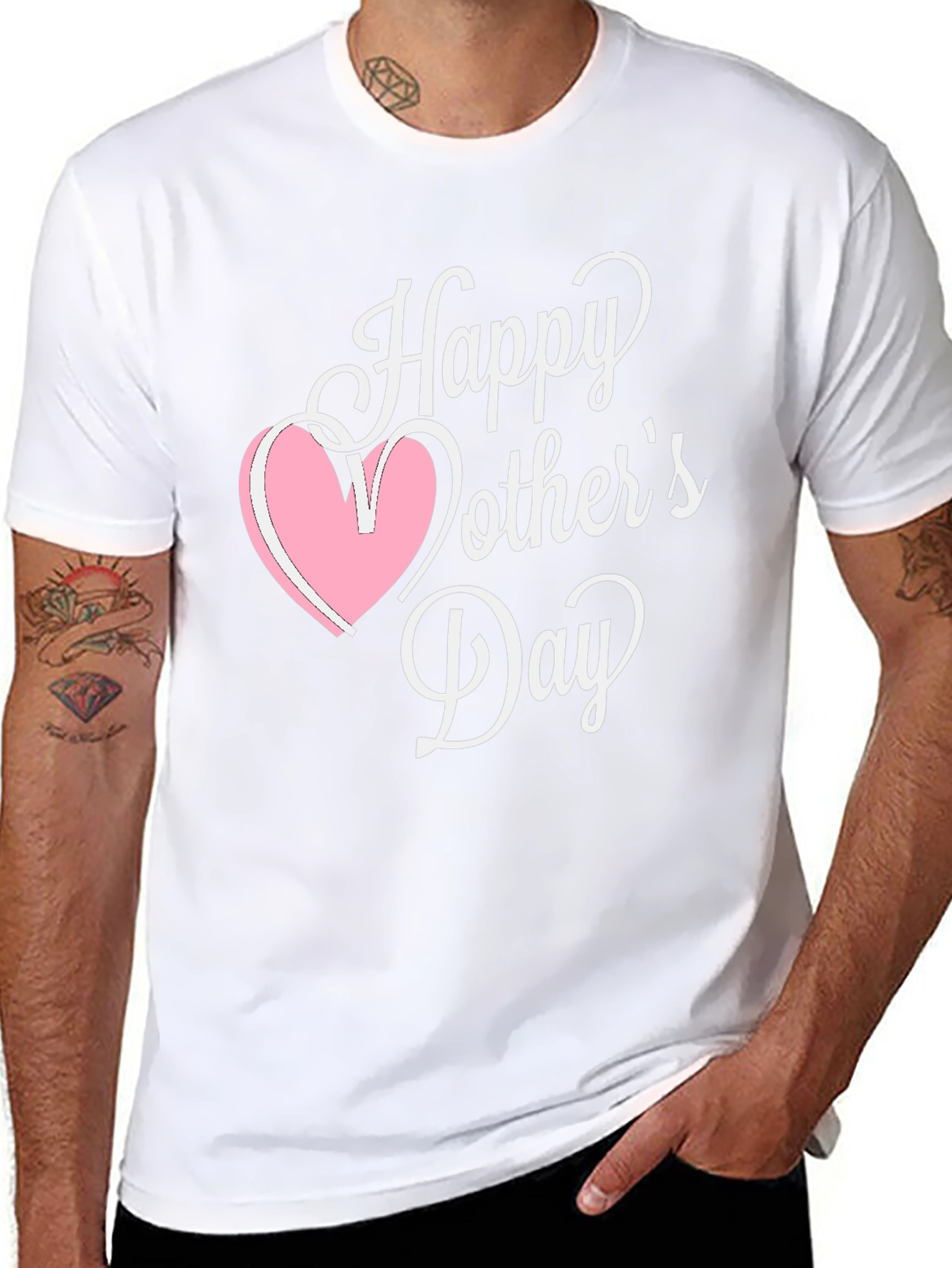Happy Mothers Day Black T-Shirt