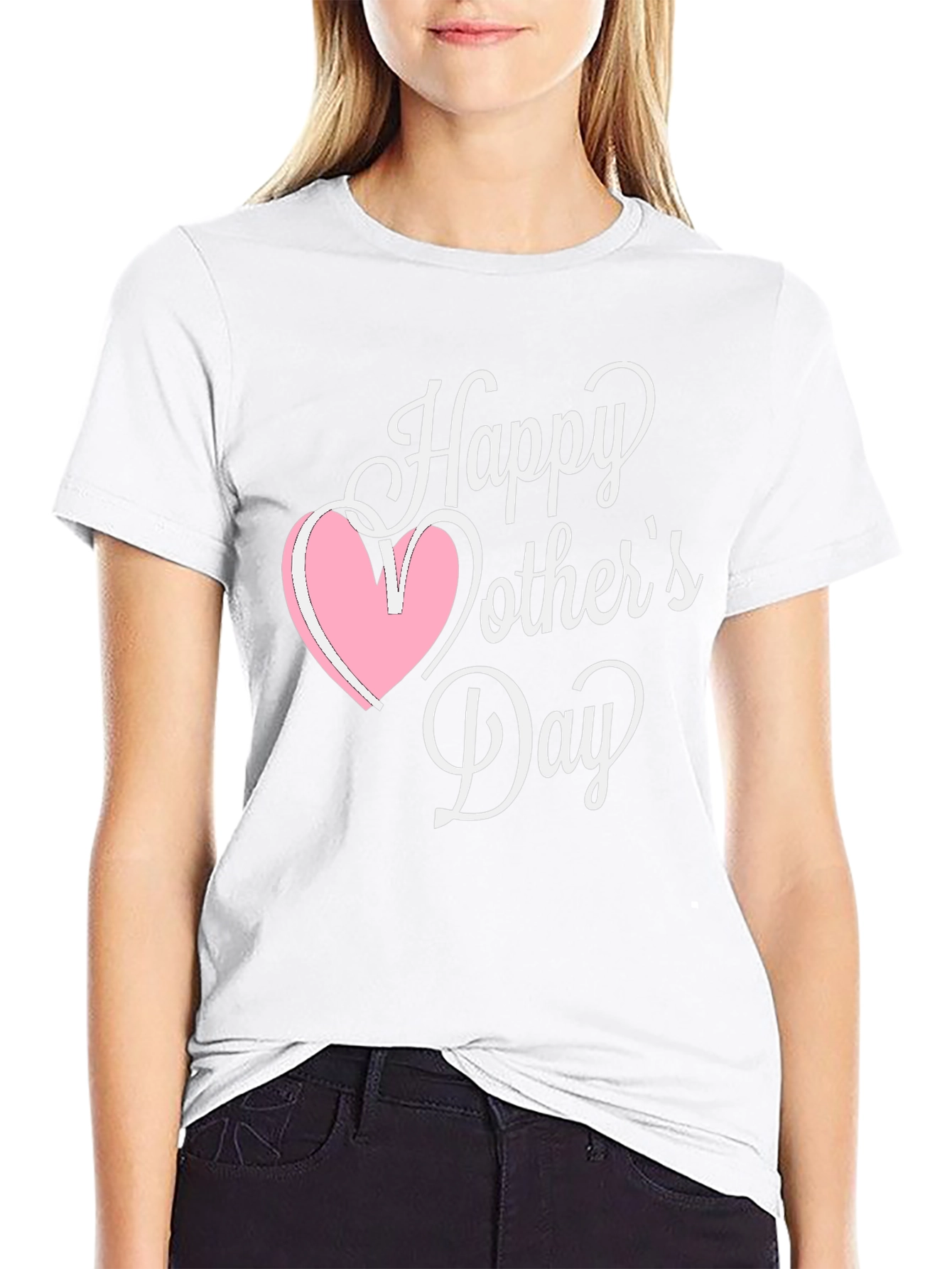 Happy Mothers Day Black T-Shirt