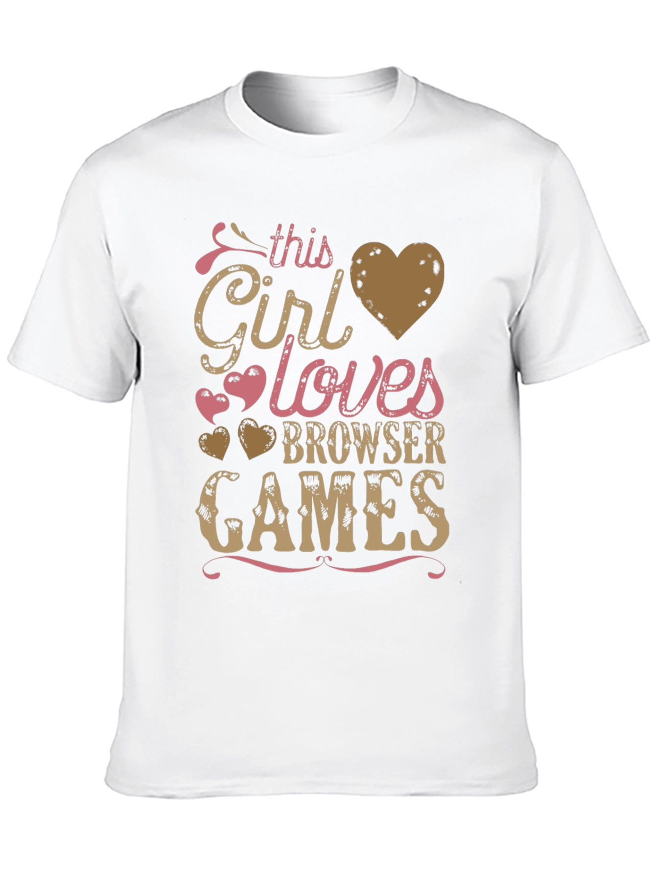 This Girl Loves Browser Games T-Shirt - Black