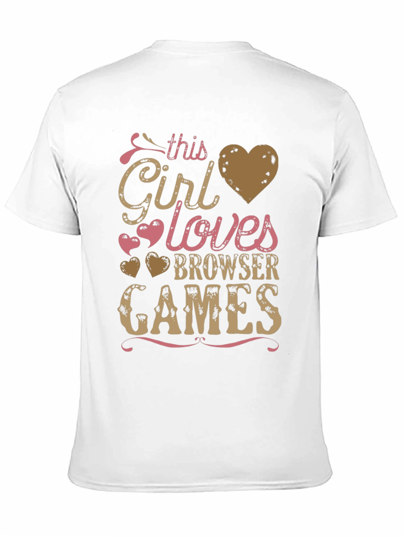This Girl Loves Browser Games T-Shirt - Black
