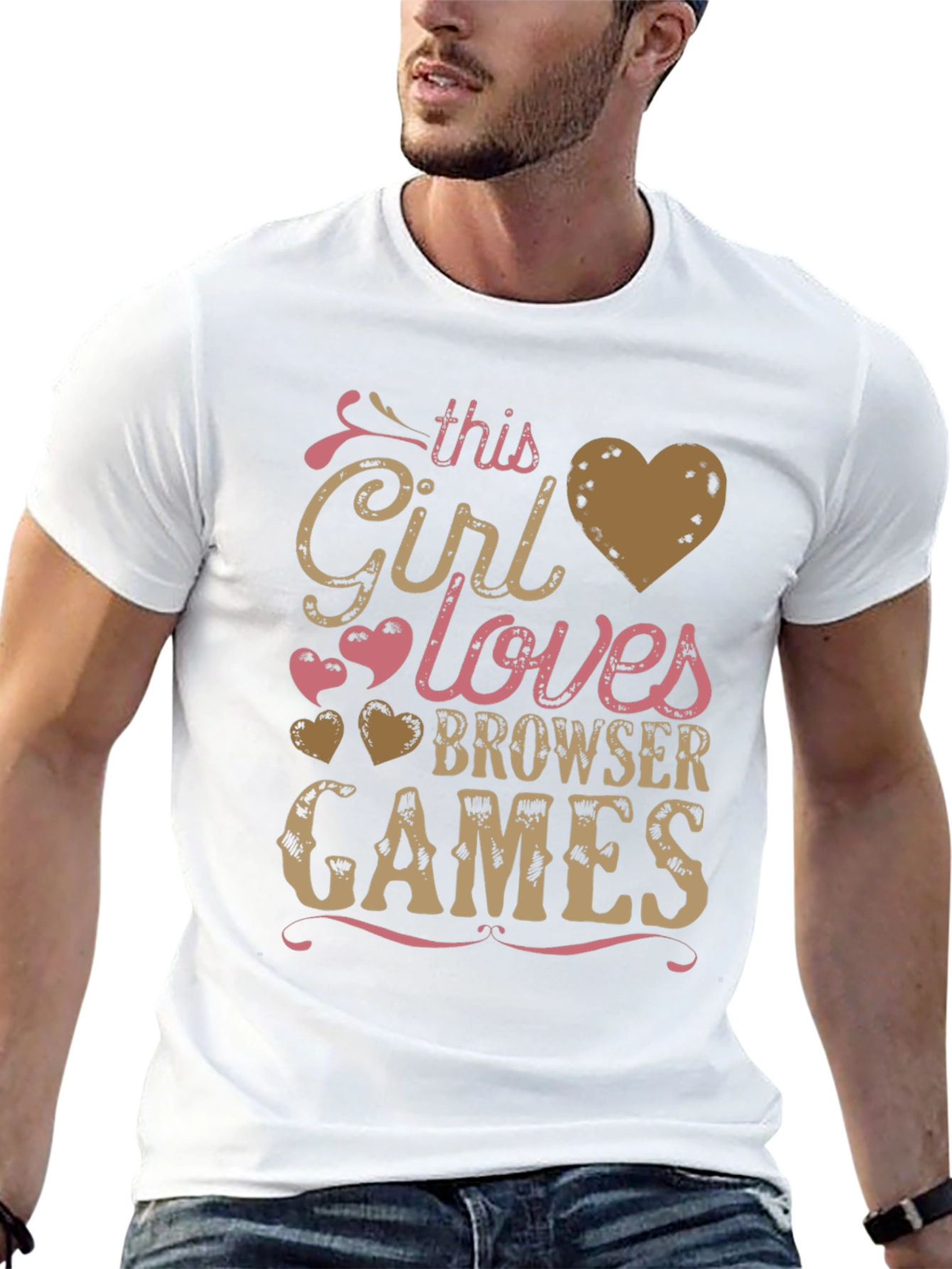 This Girl Loves Browser Games T-Shirt - Black
