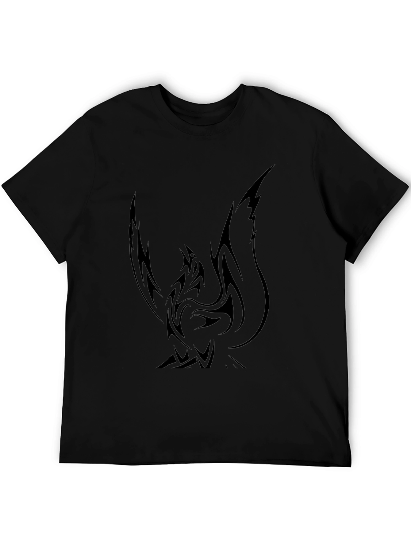 Phoenix Graphic Tee - Black T-Shirt for Men