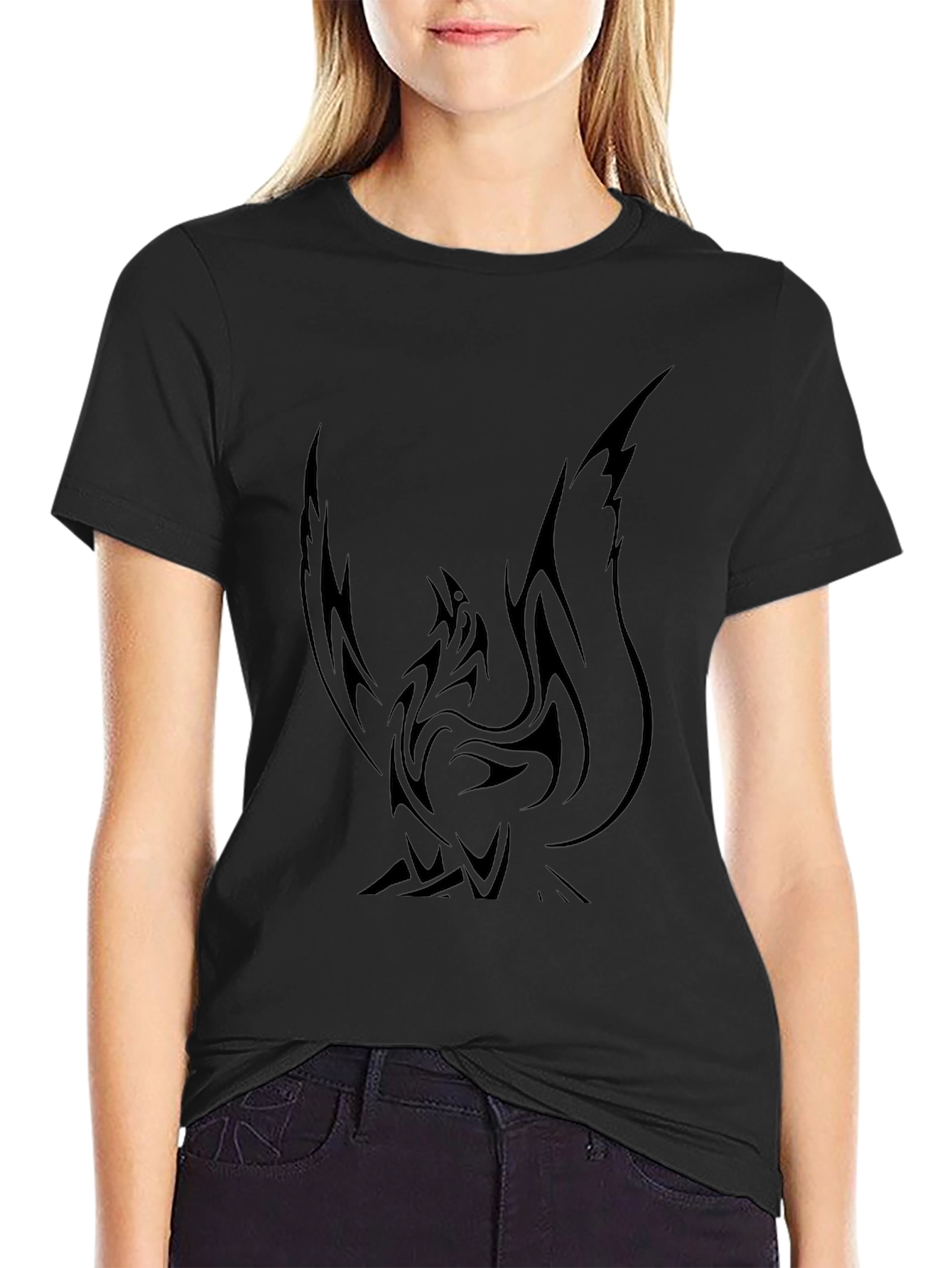Phoenix Graphic Tee - Black T-Shirt for Men