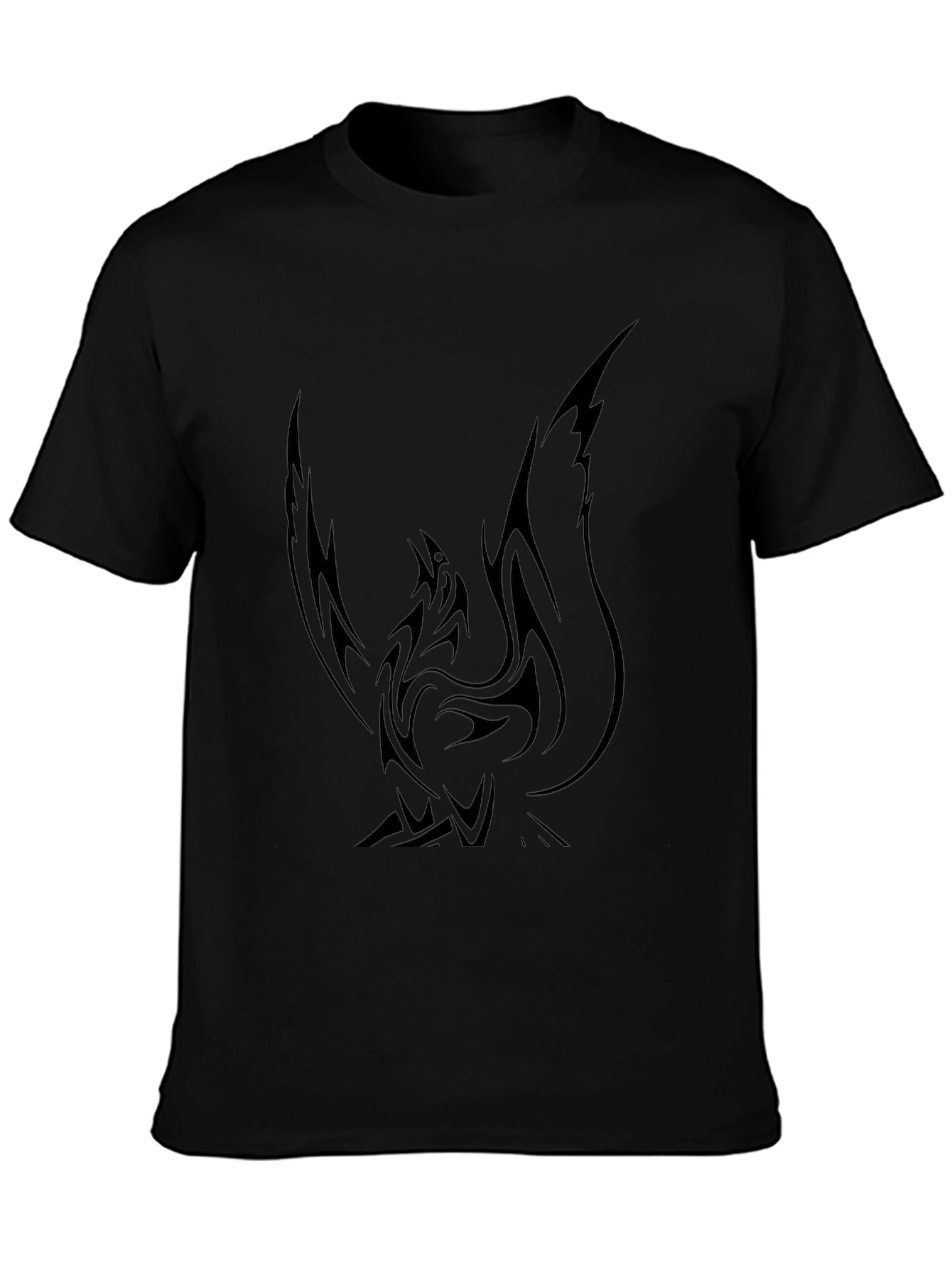 Phoenix Graphic Tee - Black T-Shirt for Men