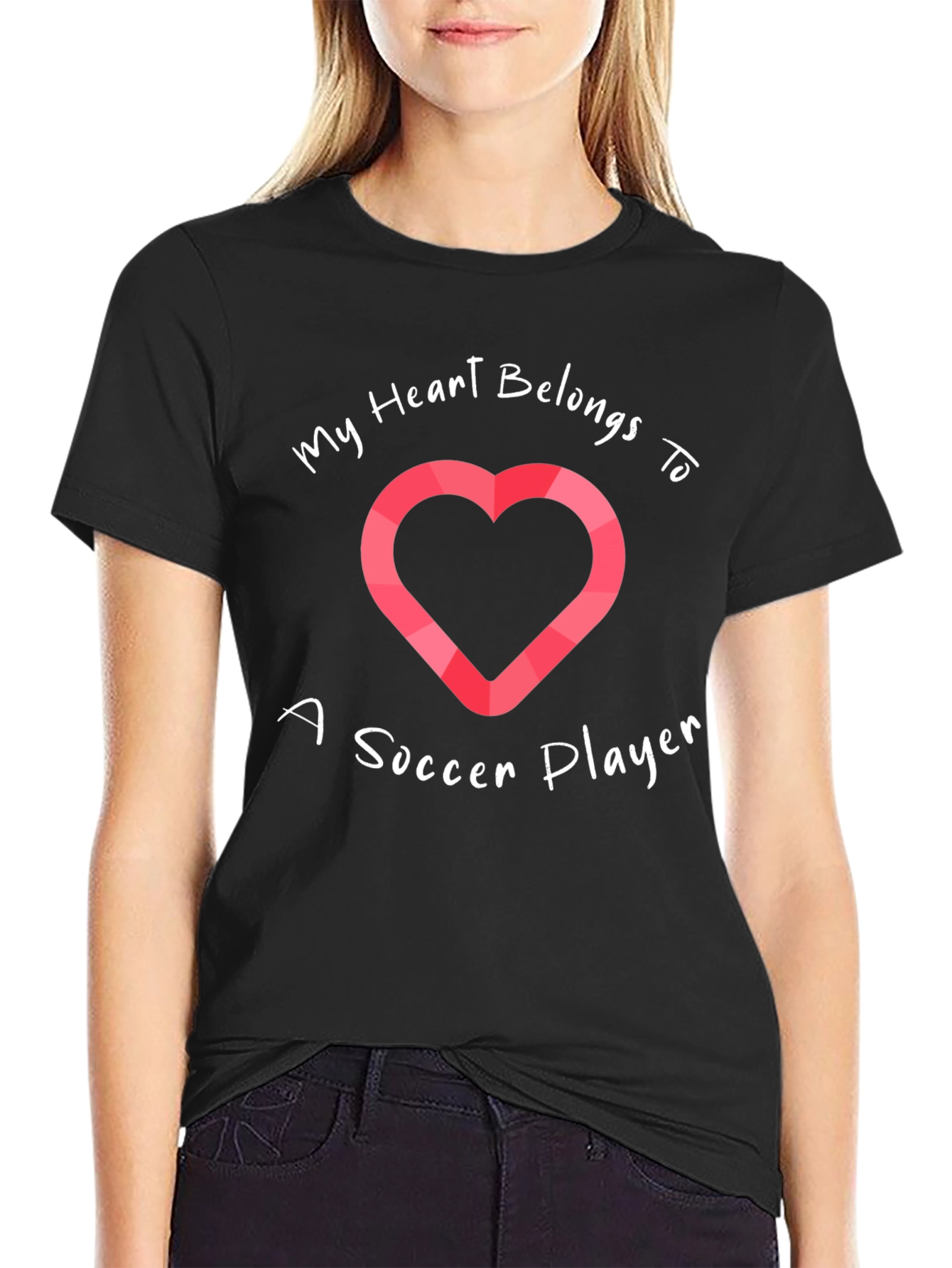Soccer Player Heart T-Shirt - My Heart Belongs To