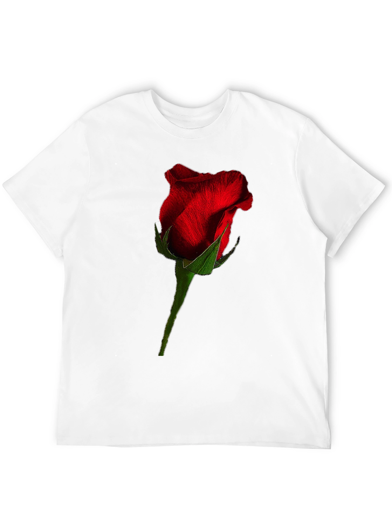 Rose Graphic Black T-Shirt - Floral Casual Tee