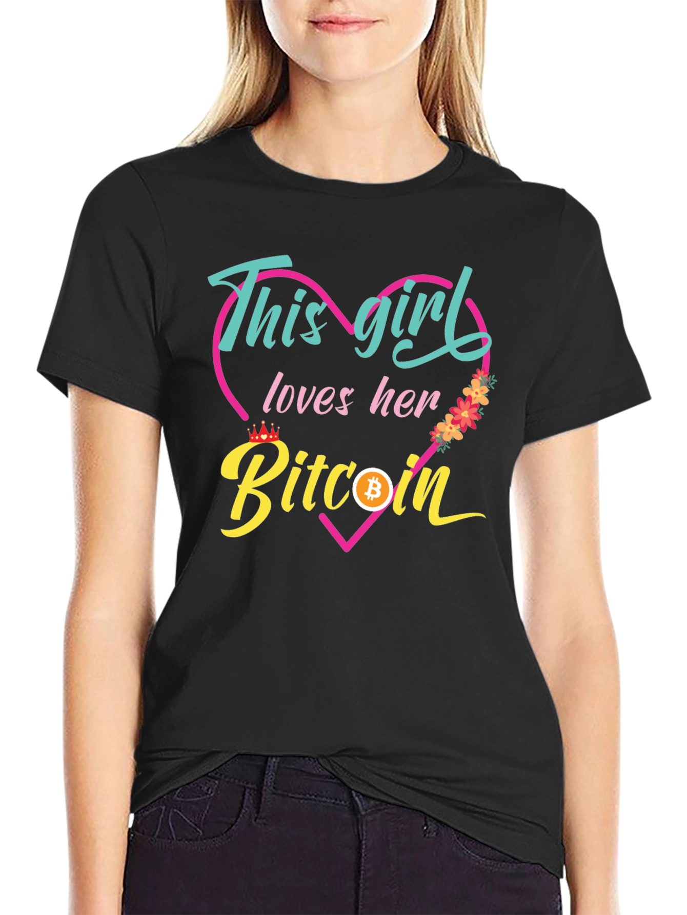 This Girl Loves Her Bitcoin T-Shirt