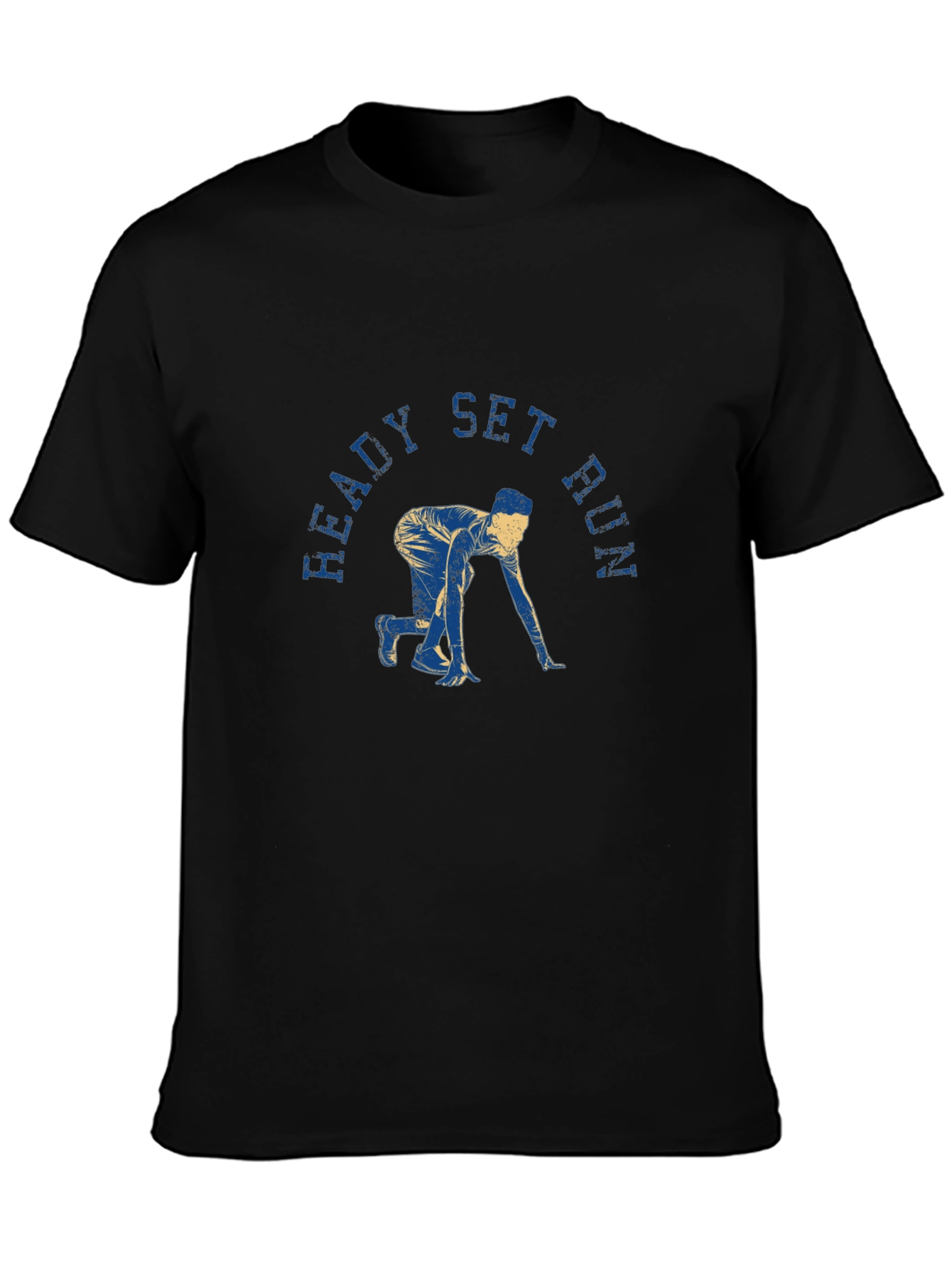 Ready Set Run Graphic Tee - Black