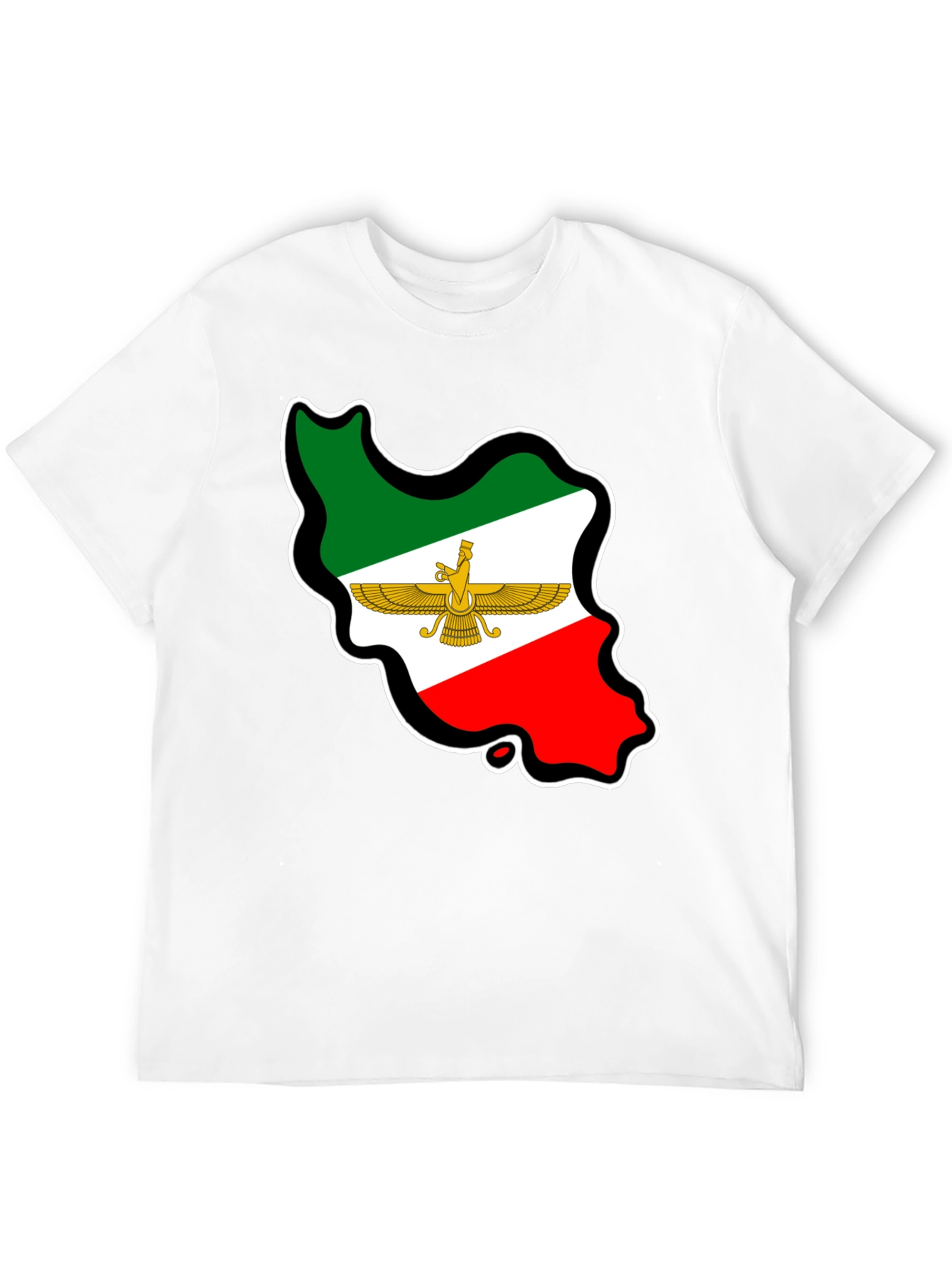 Iran Flag Map T-Shirt - Patriotic Pride