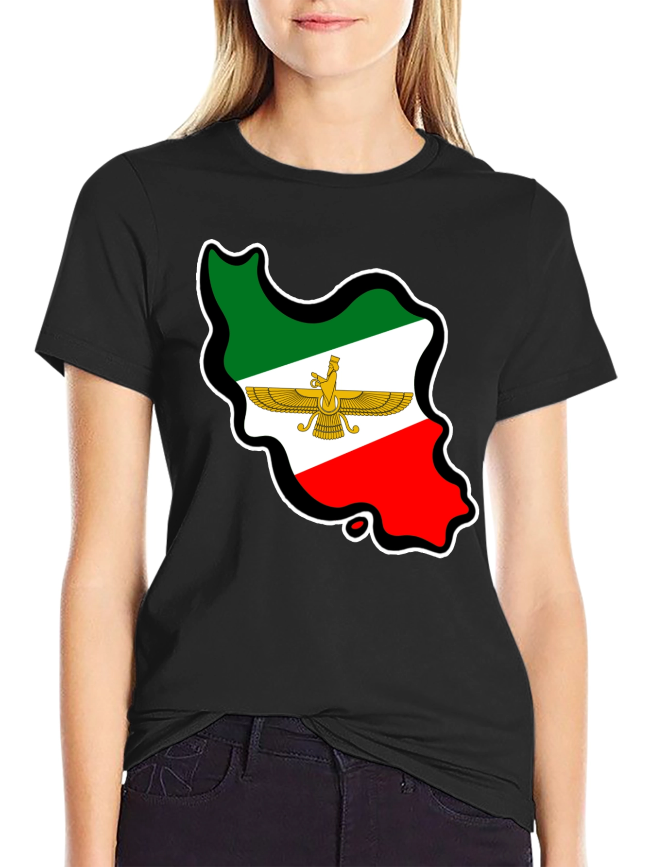 Iran Flag Map T-Shirt - Patriotic Pride