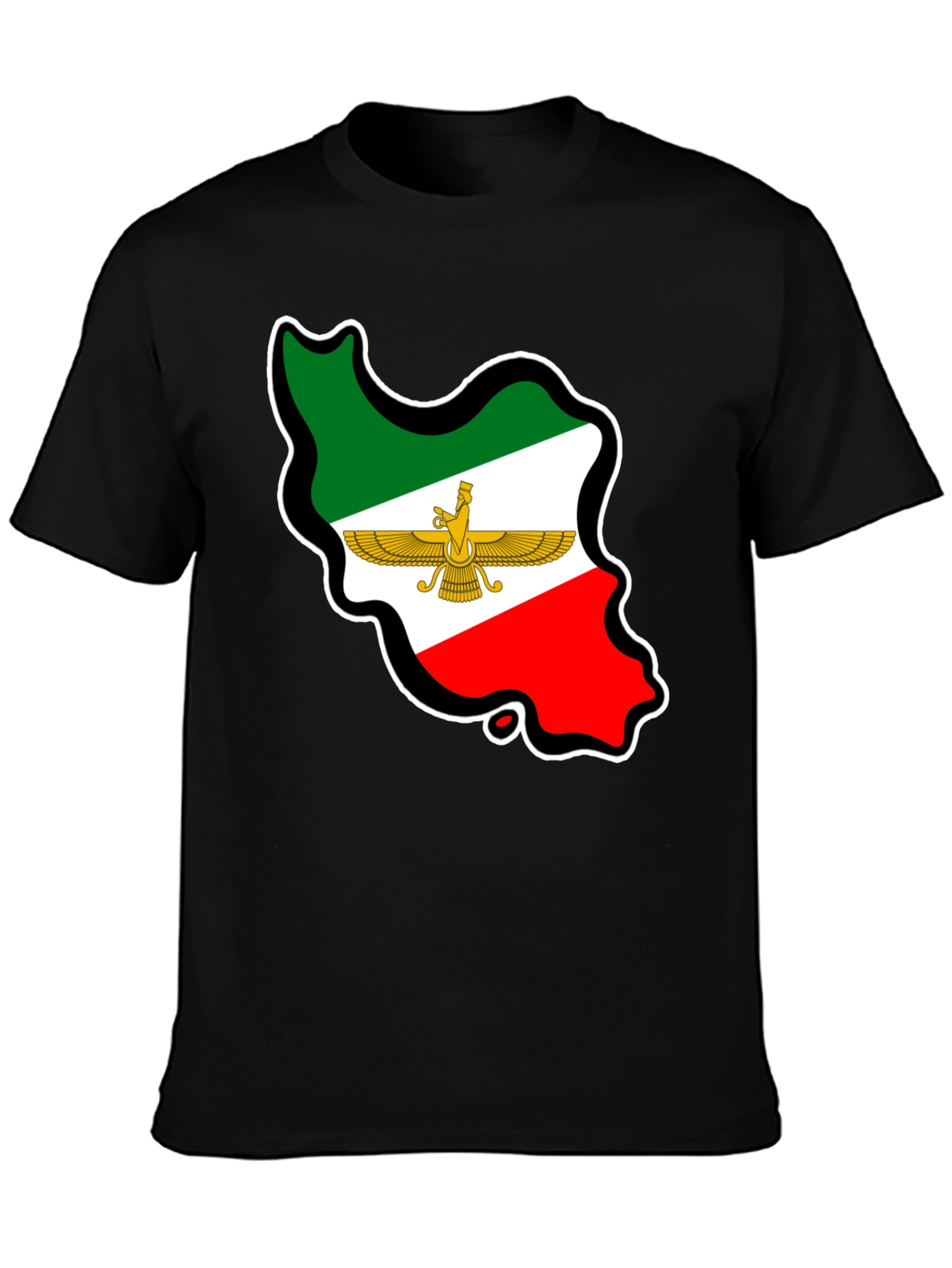 Iran Flag Map T-Shirt - Patriotic Pride